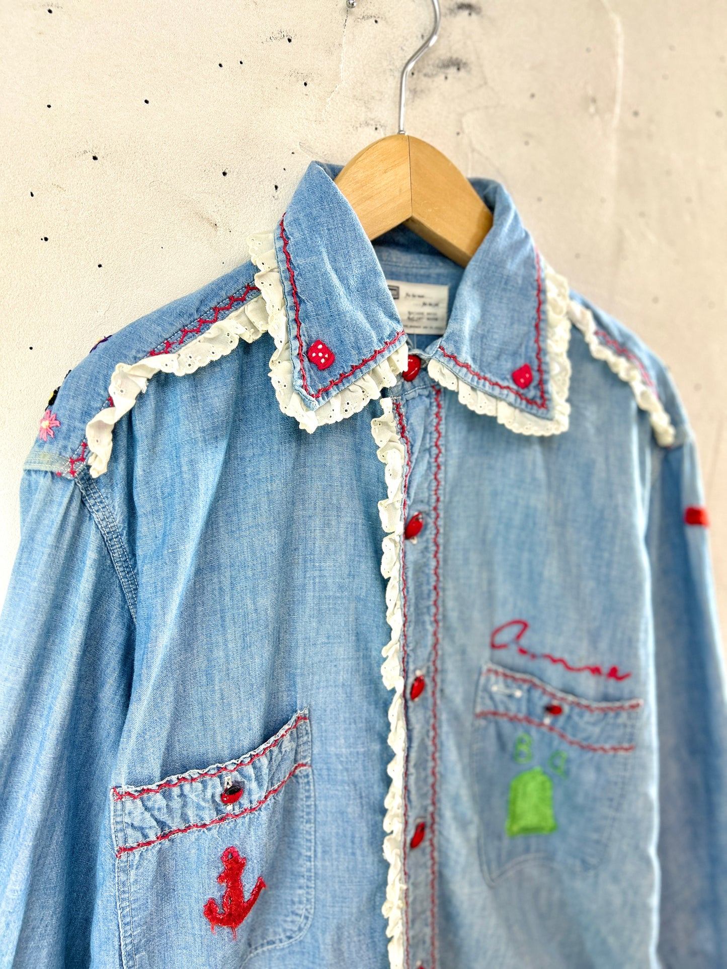 Vintage Chambray Shirt 〜Sears〜 [K30800]