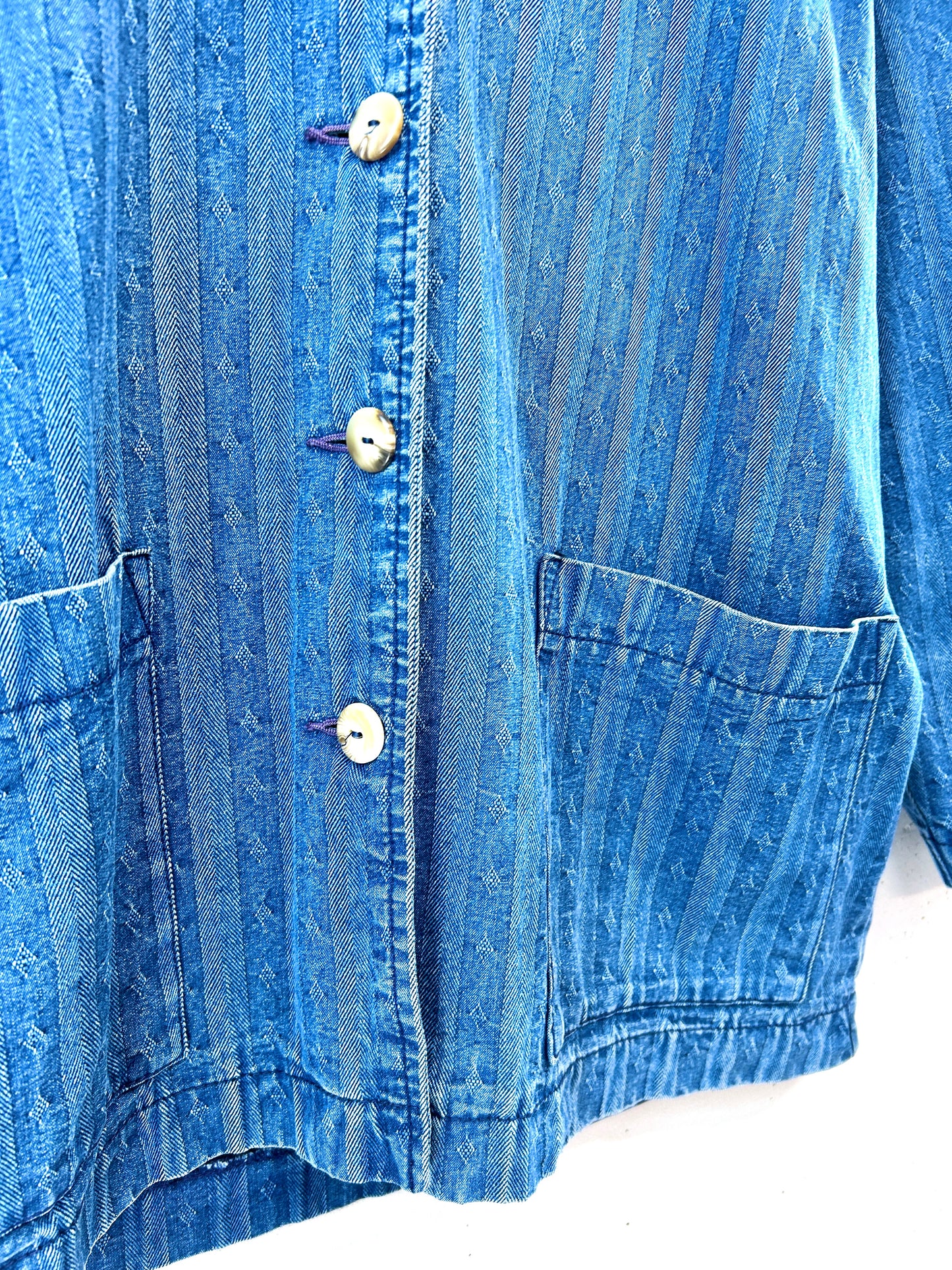Vintage Denim Jacket 〜Laura Ashley〜 [D32199]