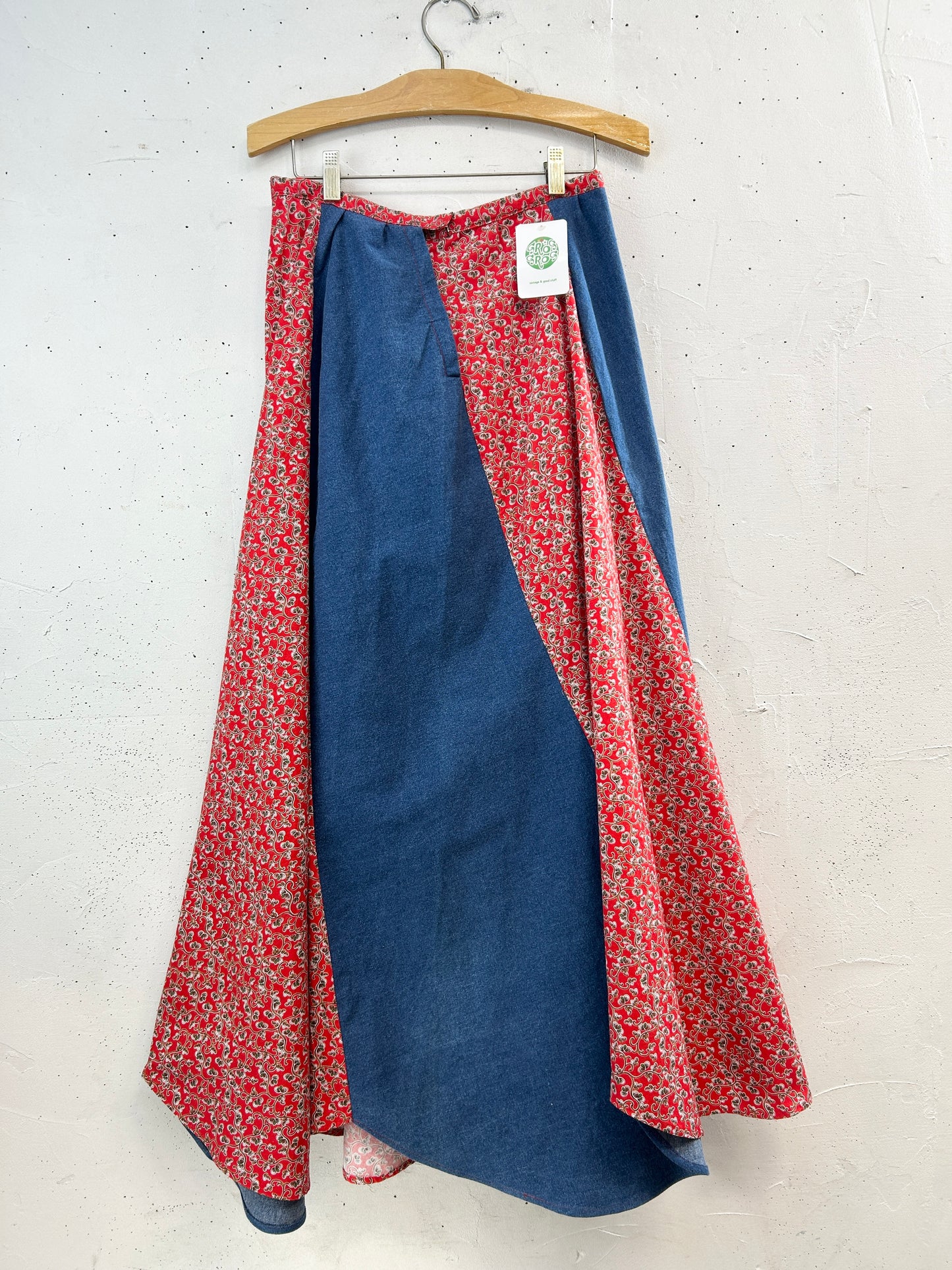 Vintage Escargot Patchwork Skirt [C31739]