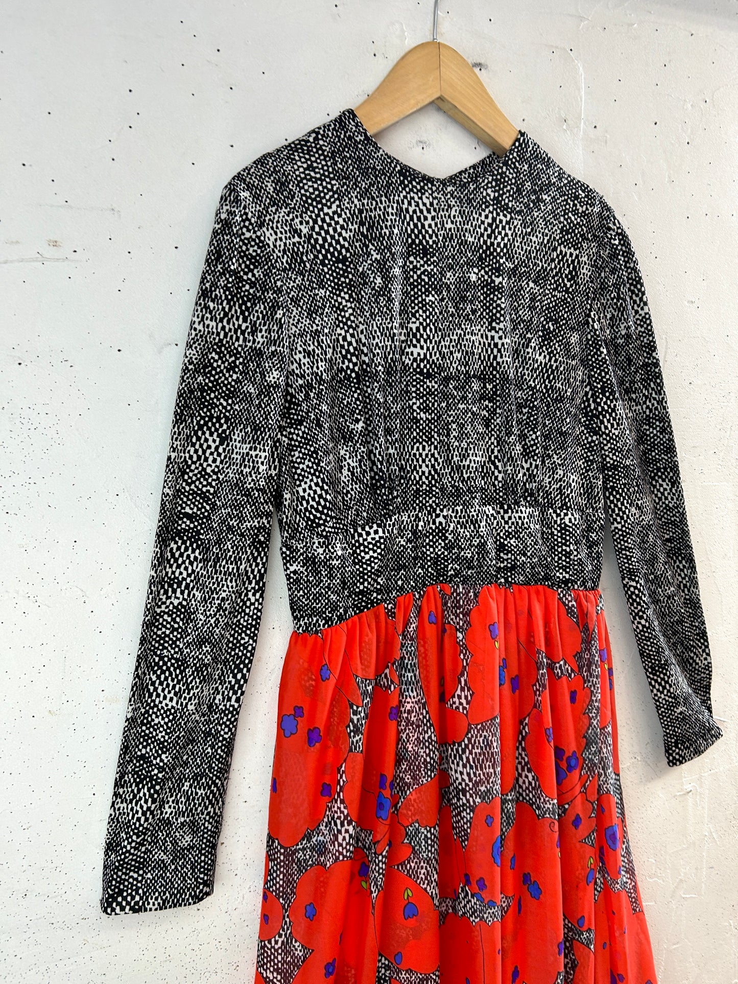’70s Vintage Flower Dress [H33676]