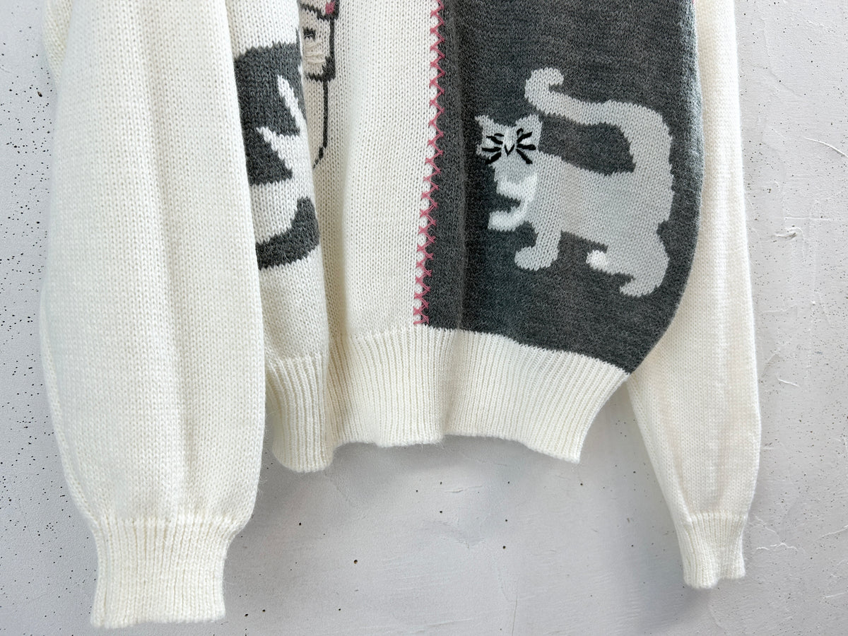 Vintage Knit Sweater [J34222]