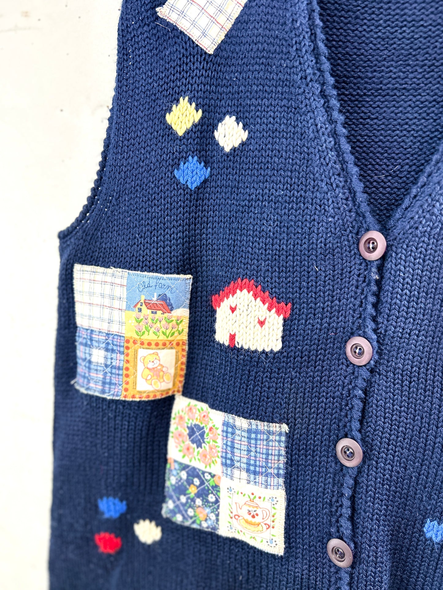 Vintage Knit Vest [B31554]