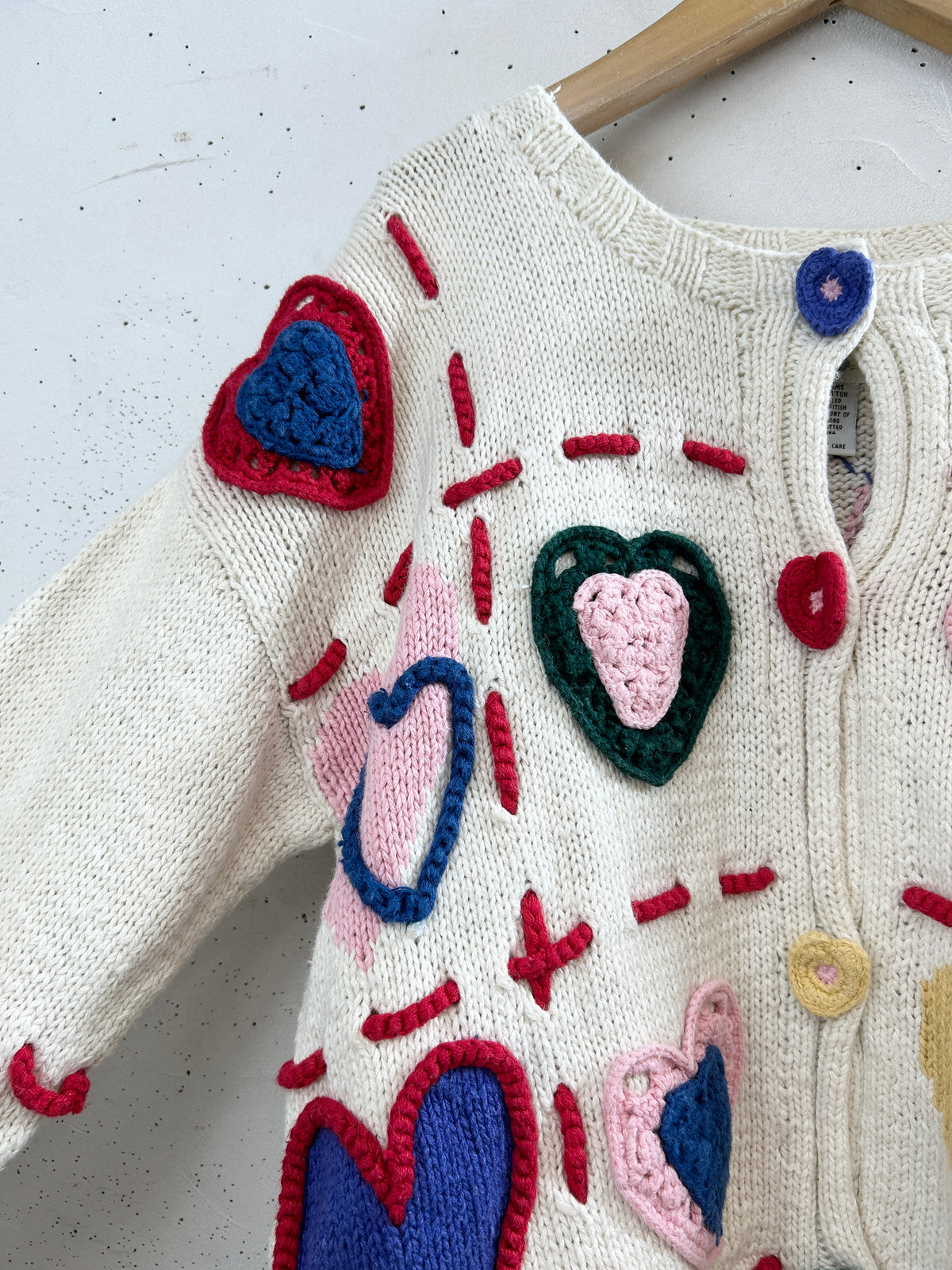 Vintage Cotton Knit Cardigan  [I33912]