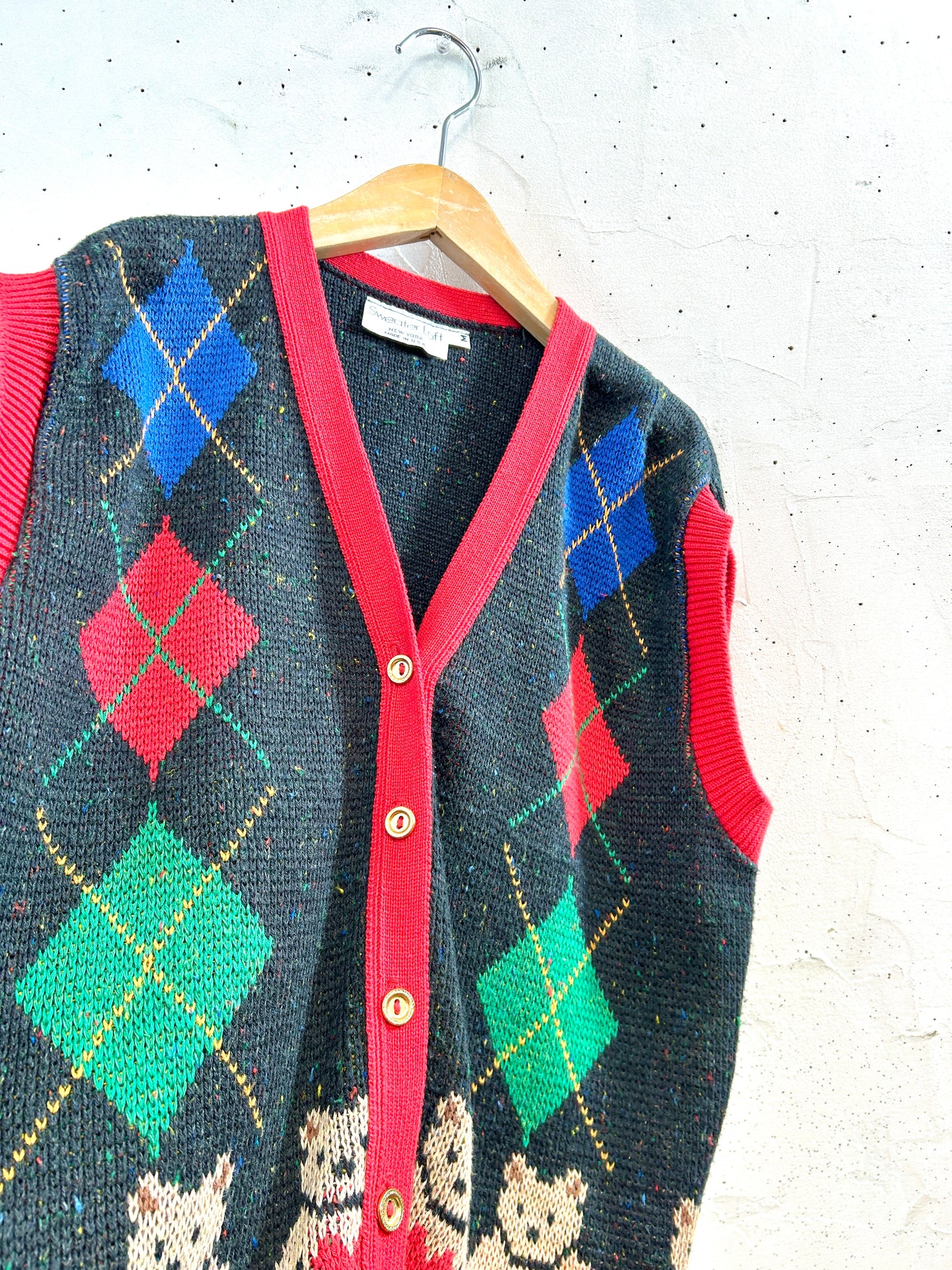 Vintage Knit Vest [B31669]