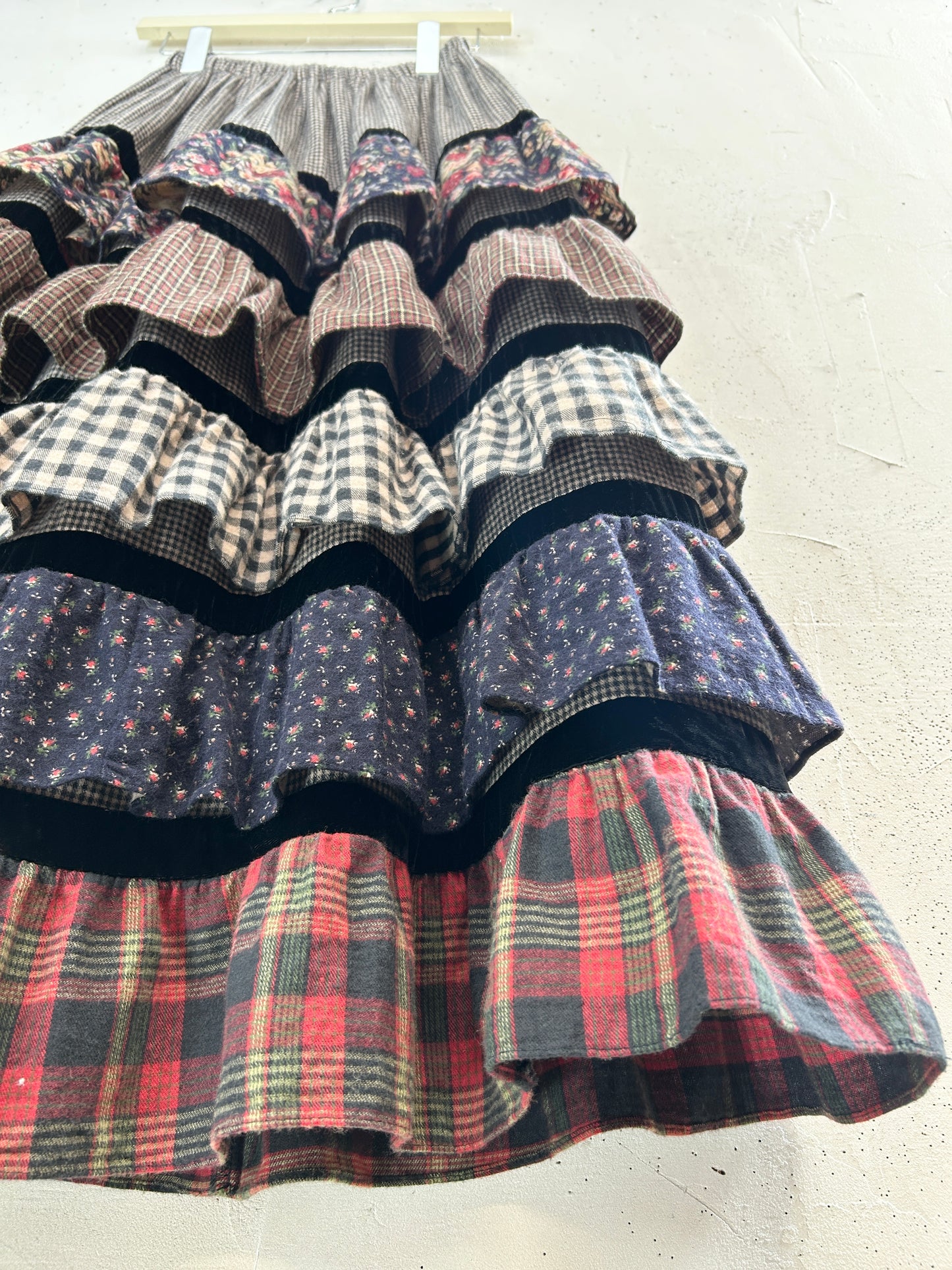 Vintage Tiered Skirt [I33714]