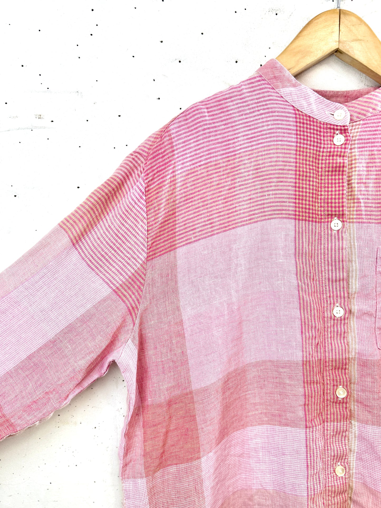 Vintage Linen shirt MADE IN EUROPE [L31155]