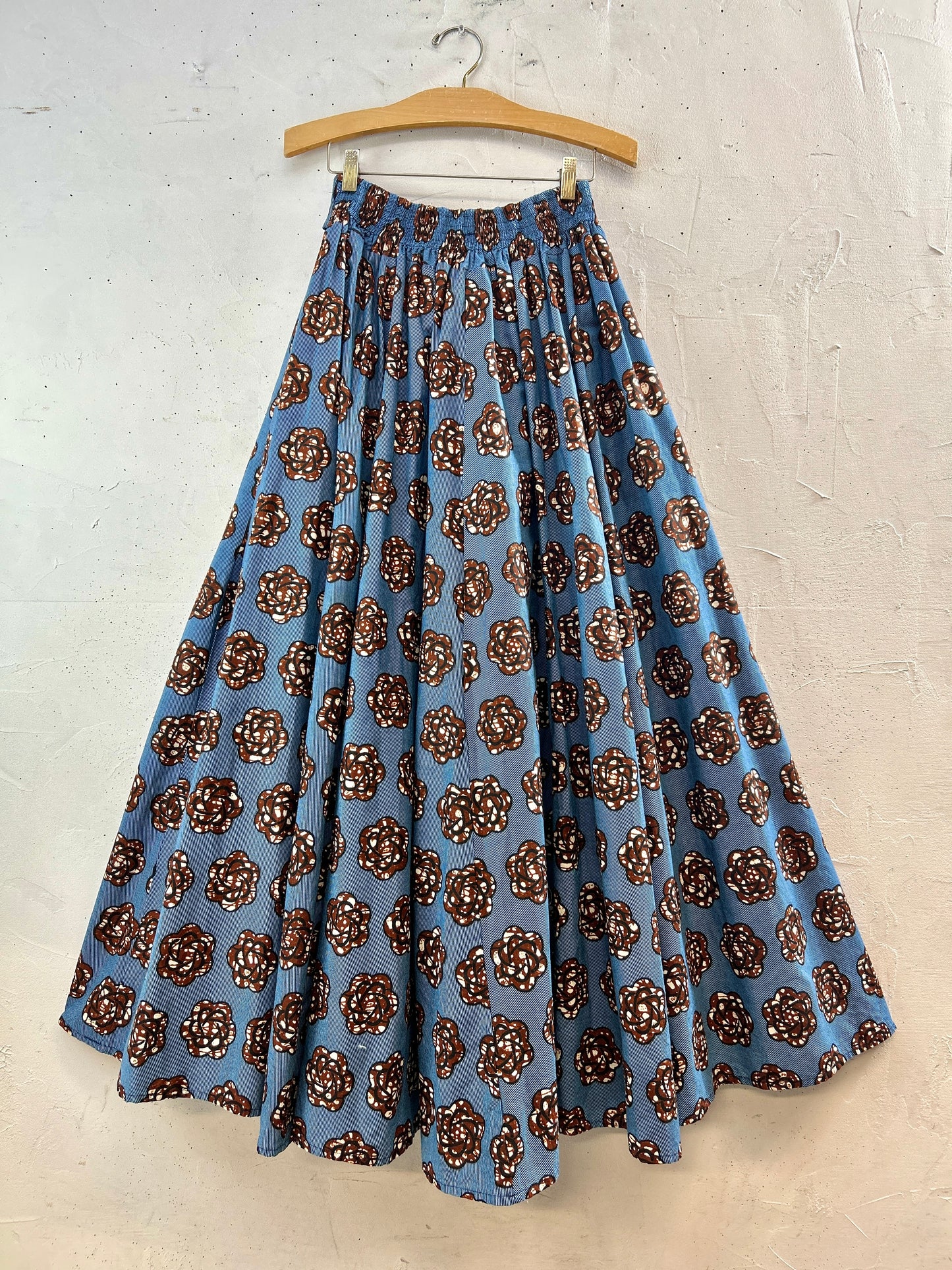 Vintage African Batik Skirt [K30841]