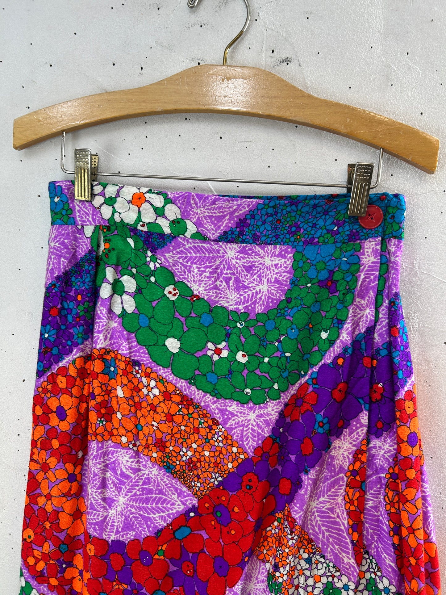 ’70s Vintage flower Skirt [I30290]