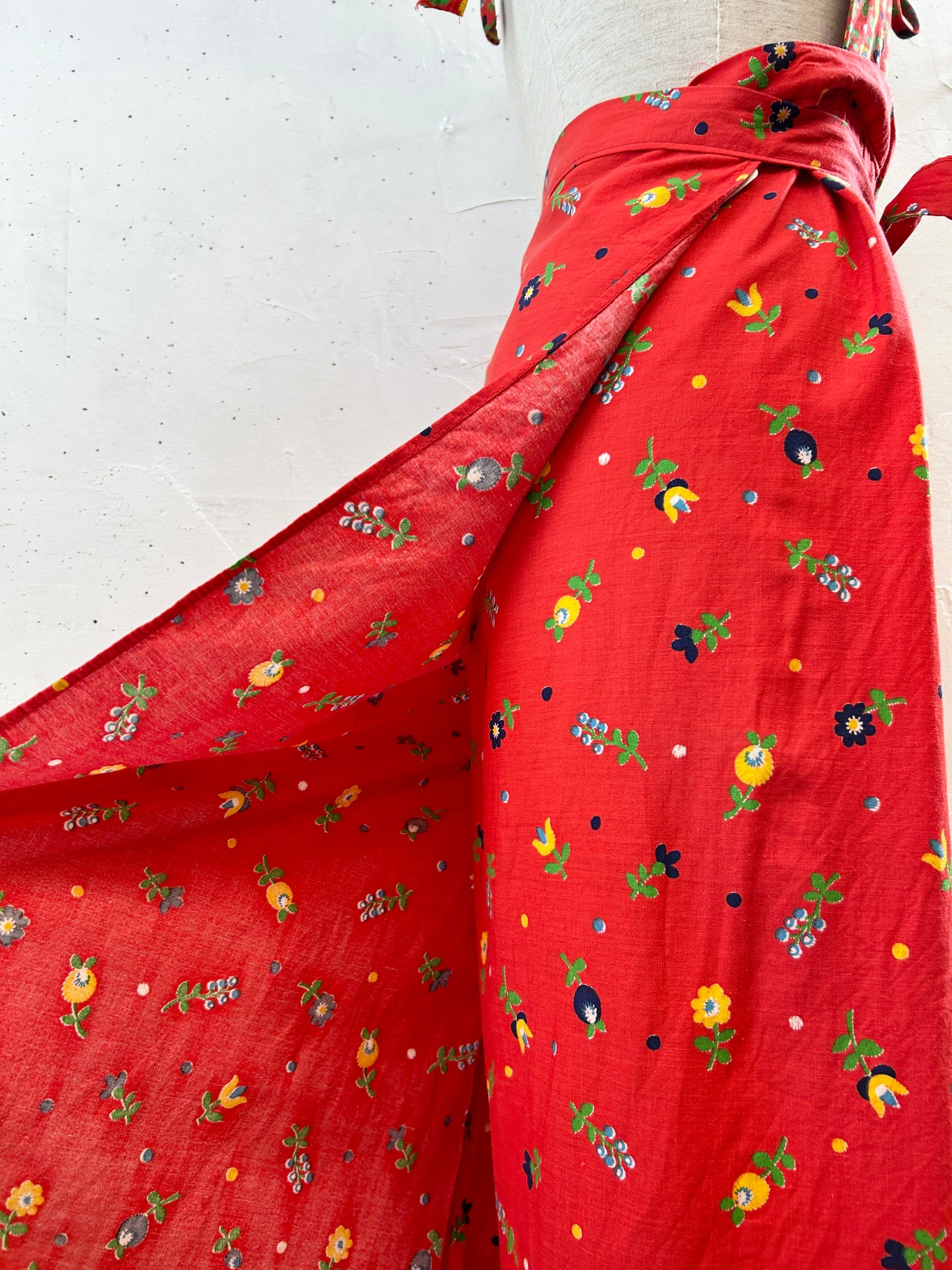 Vintage Dress ‘70s MADE IN USA [H30843]