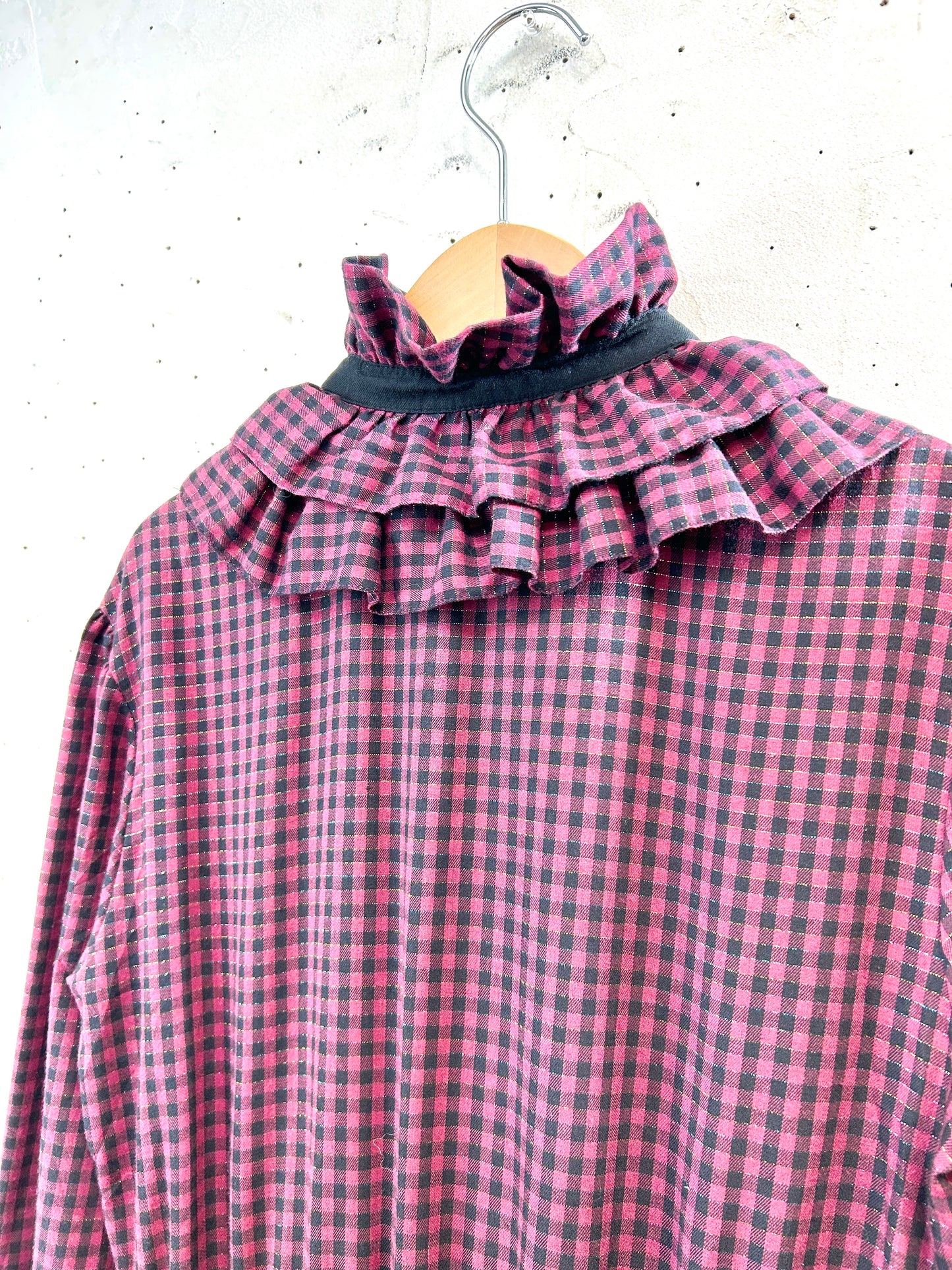 ’70s Vintage Frills Dress [A31457]