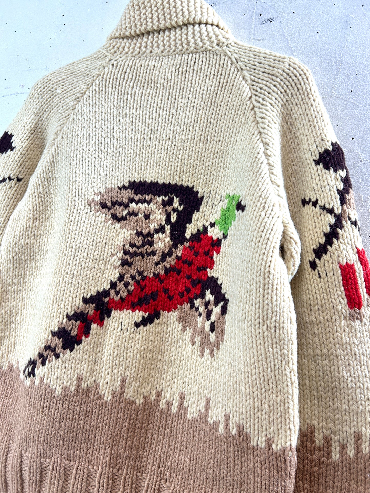 Vintage Cowichan Knit Cardigan [J30519]