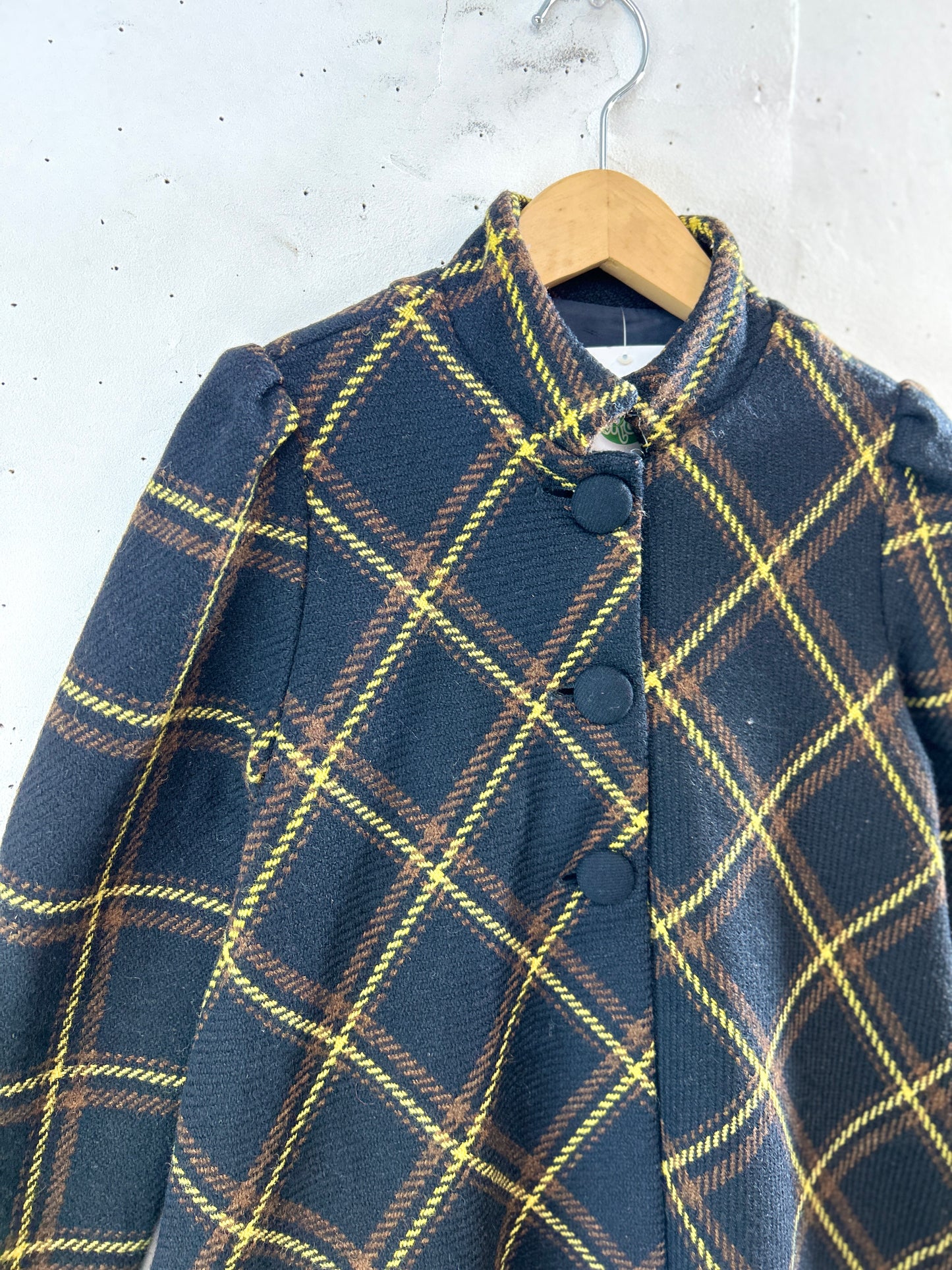 Vintage Plaid Coat  [L30964]