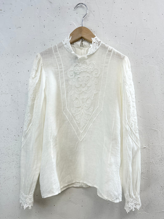 Vintage White Blouse [C31821]