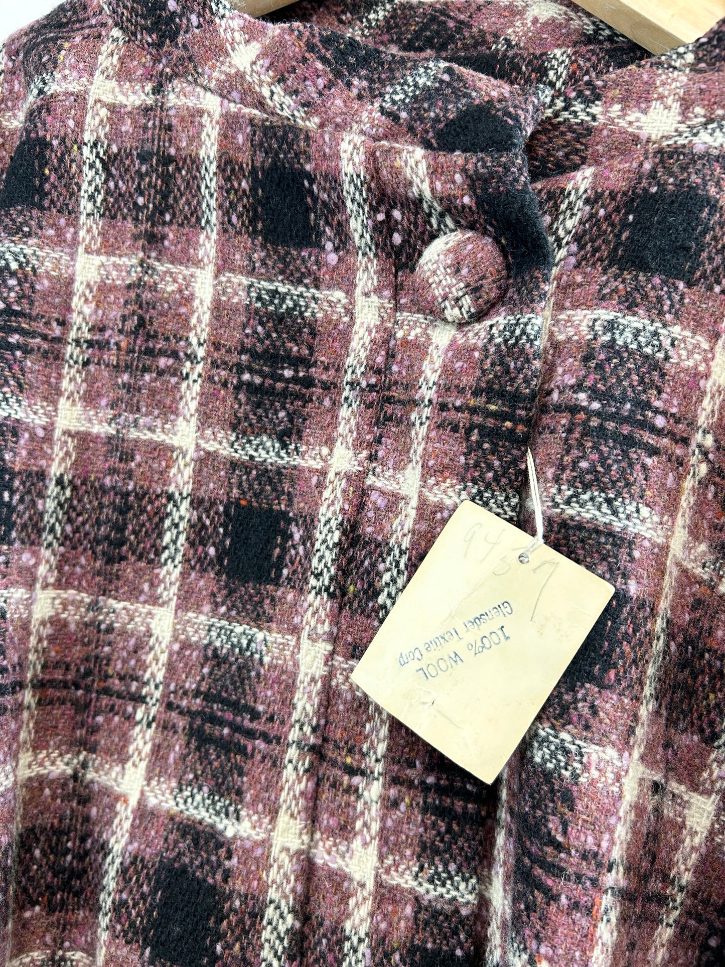 Vintage Plaid Poncho  [A31297]