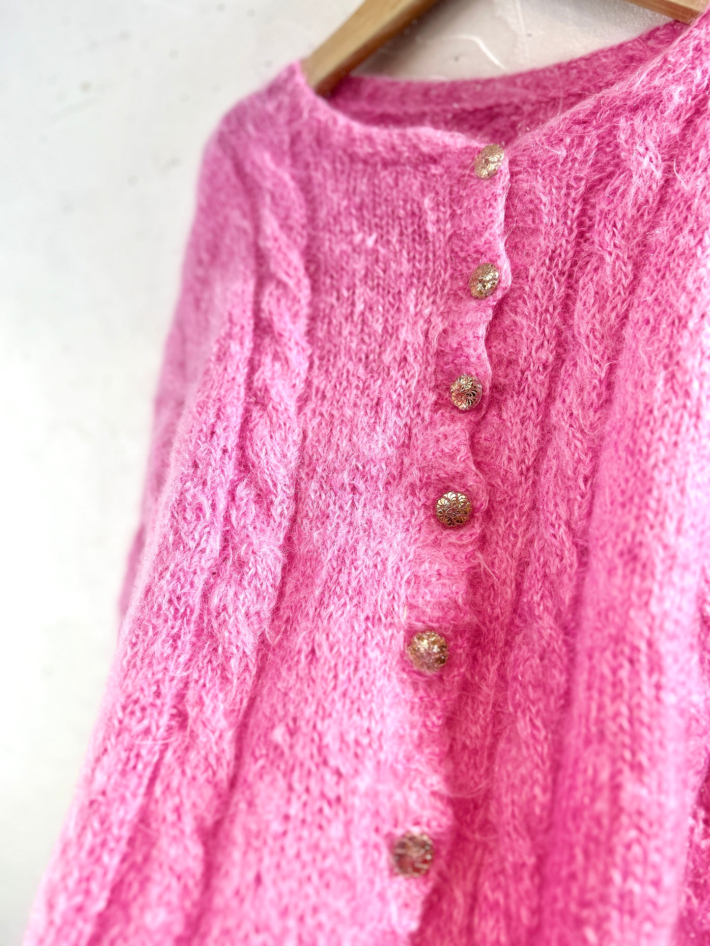 Vintage Mohair Knit Cardigan [K30739]