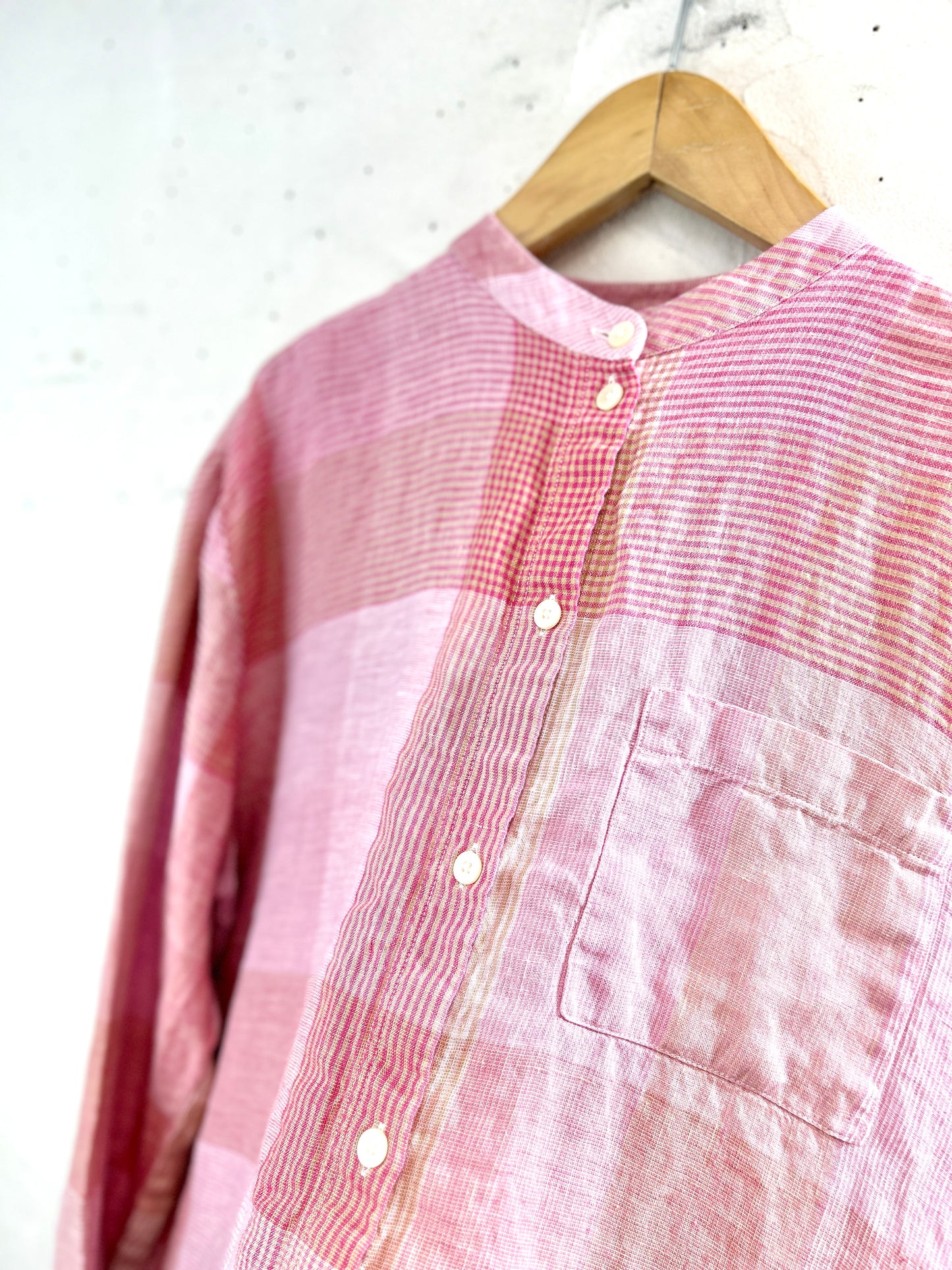 Vintage Linen shirt MADE IN EUROPE [L31155]