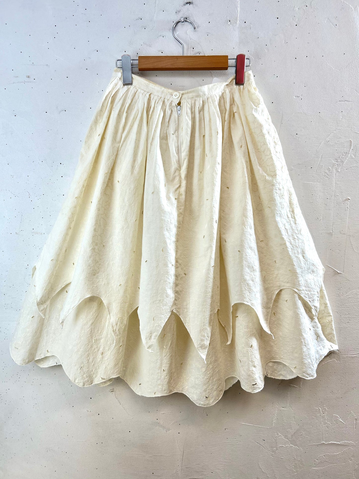 Vintage Tiered Skirt made in italy  [G30641]