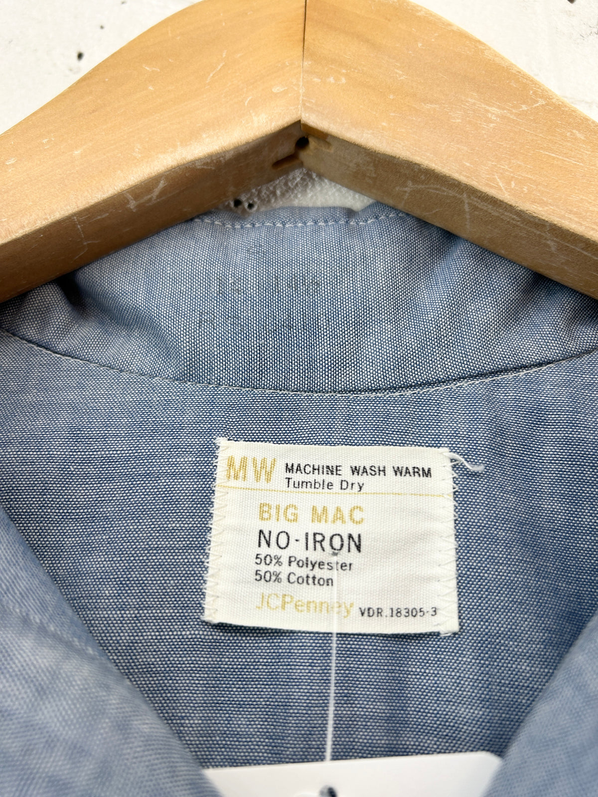 '70s Vintage Chambray Shirt [I33917]