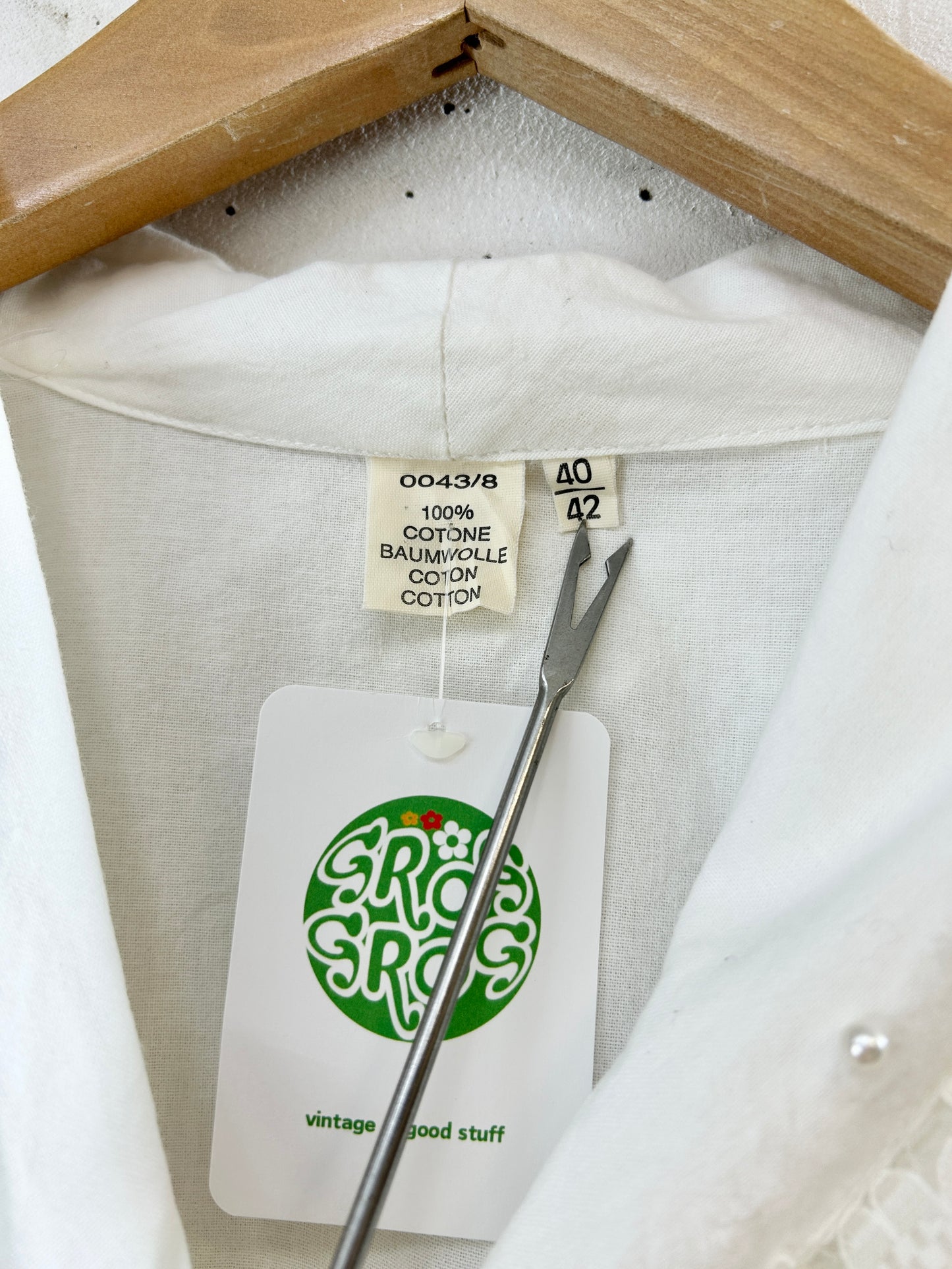 Vintage White Blouse [H30886]