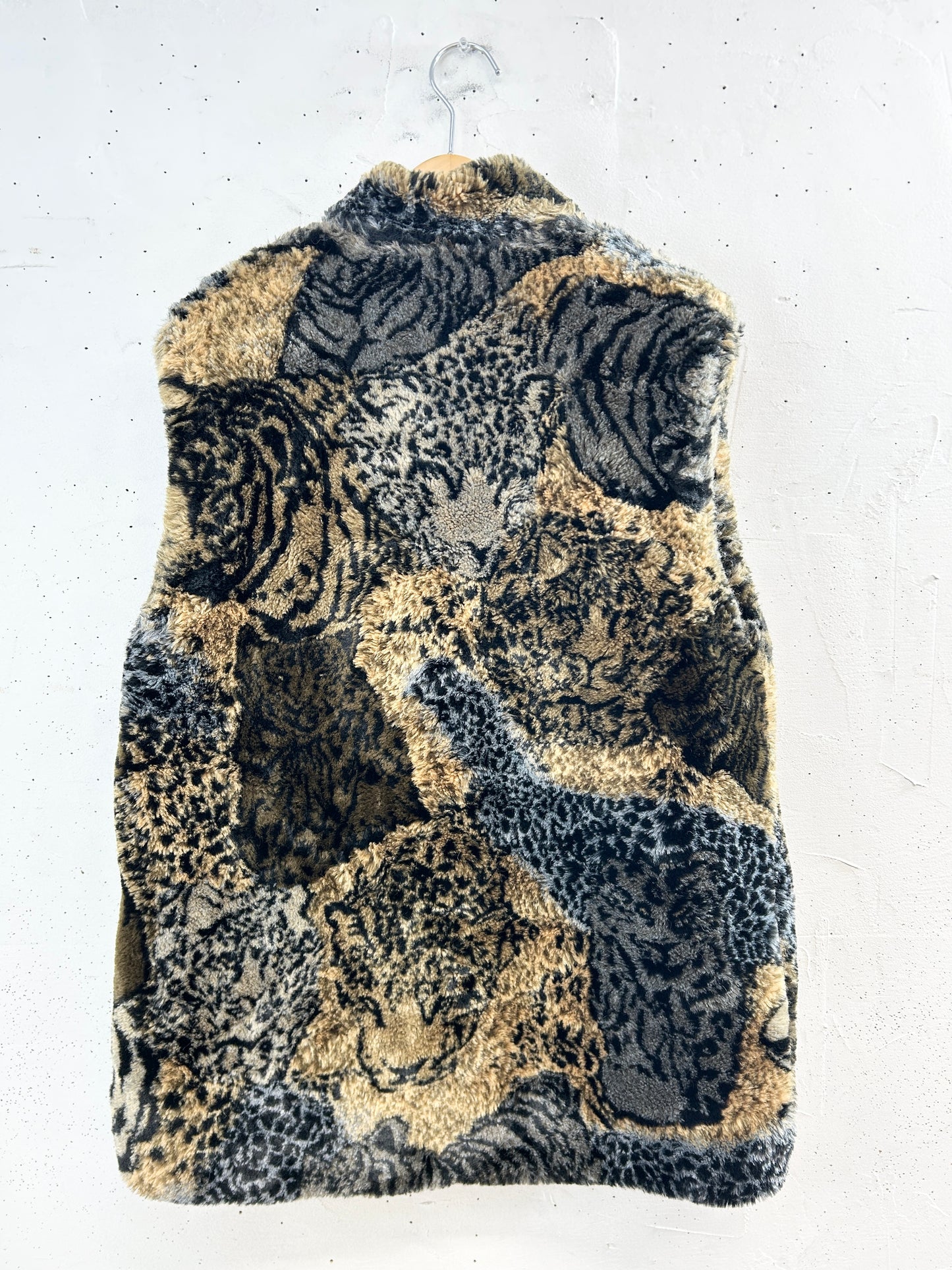 Vintage Eco Fur Vest [L31077]