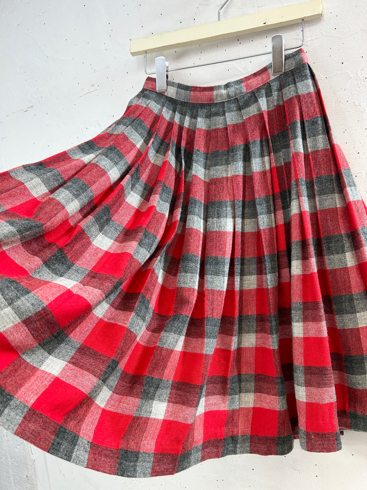 Vintage Plaid Skirt [J34053]