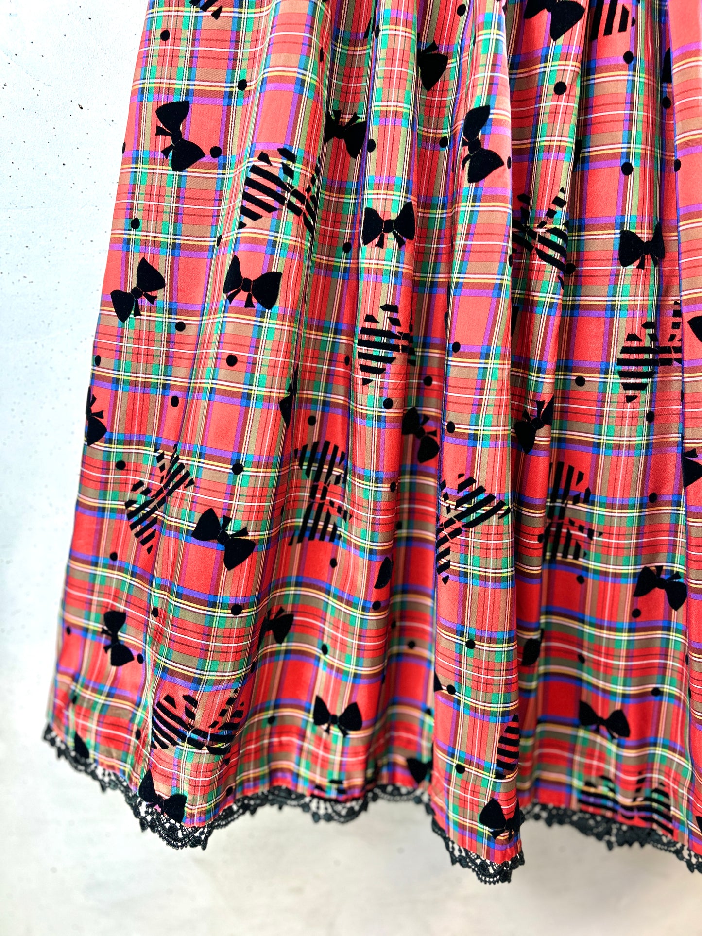 Vintage Plaid Skirt [I30106]