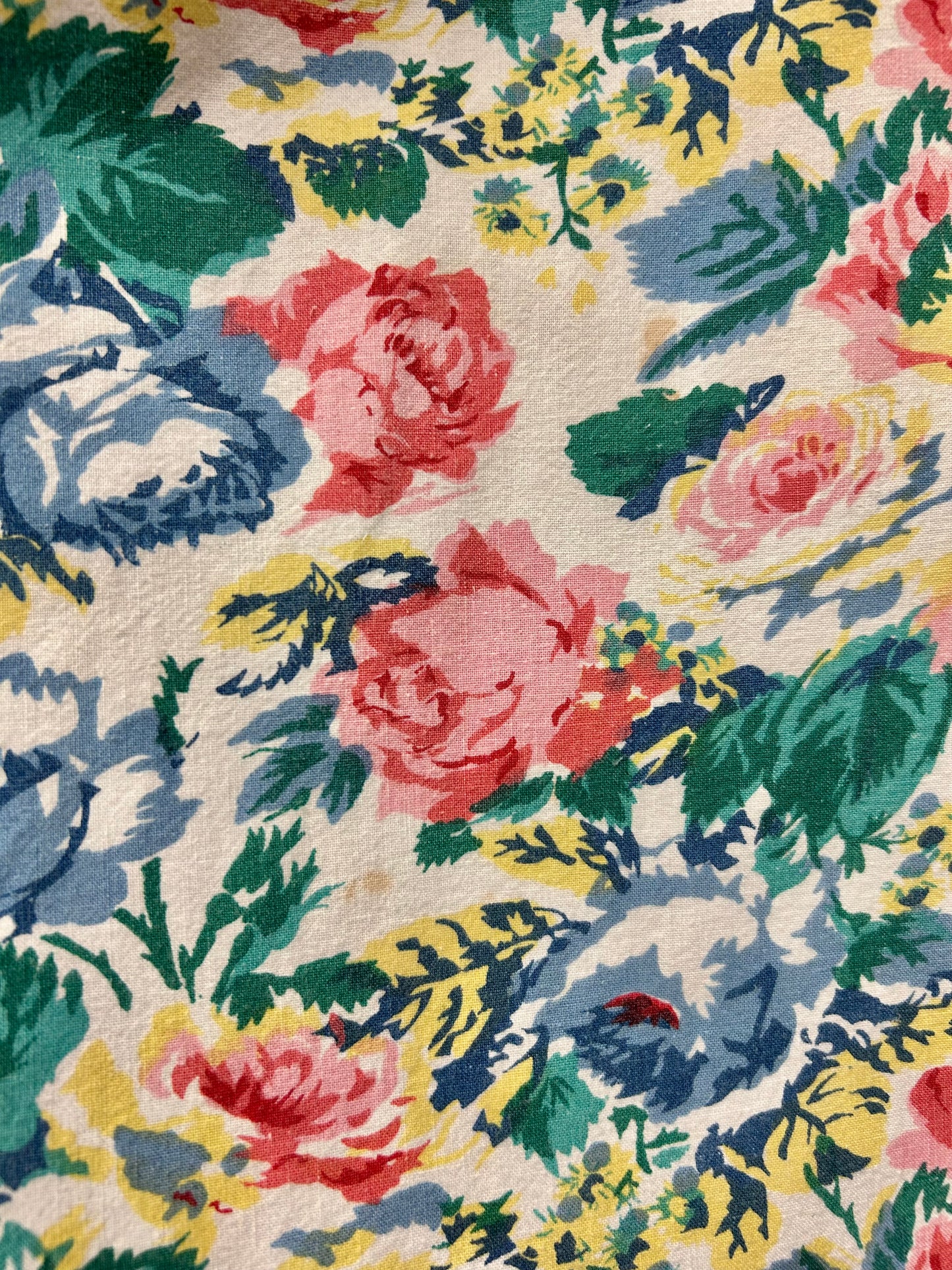 Vintage Indian Cotton Flower Dress [G30668]