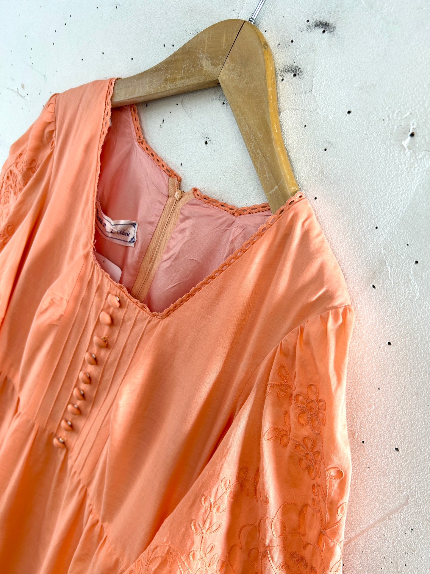 '70s Vintage Dress Mont Paris [F32684]