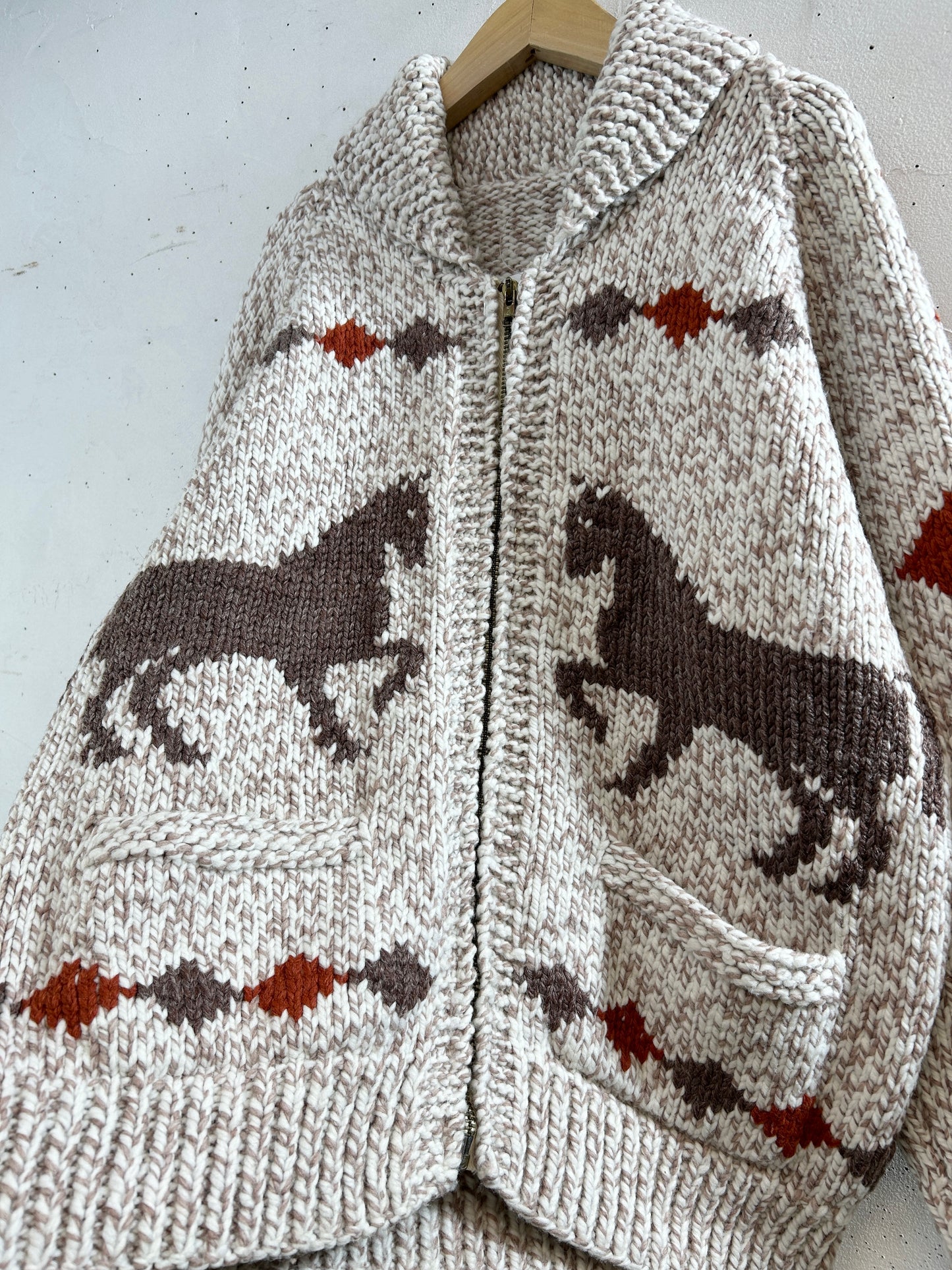 Vintage Cowichan Knit Cardigan [K30787]