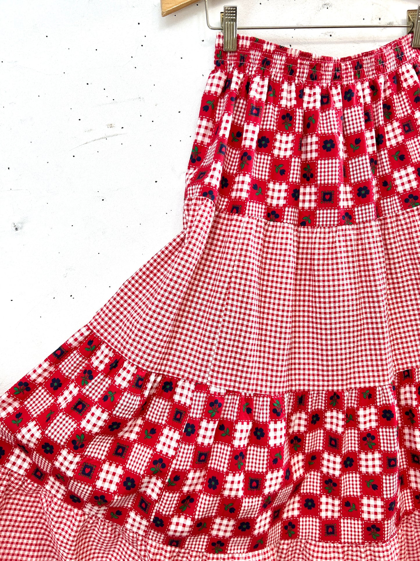 '70sVintage Tiered Skirt 〜Joni Lyn OF TEXAS〜 MADE IN USA [B31590]