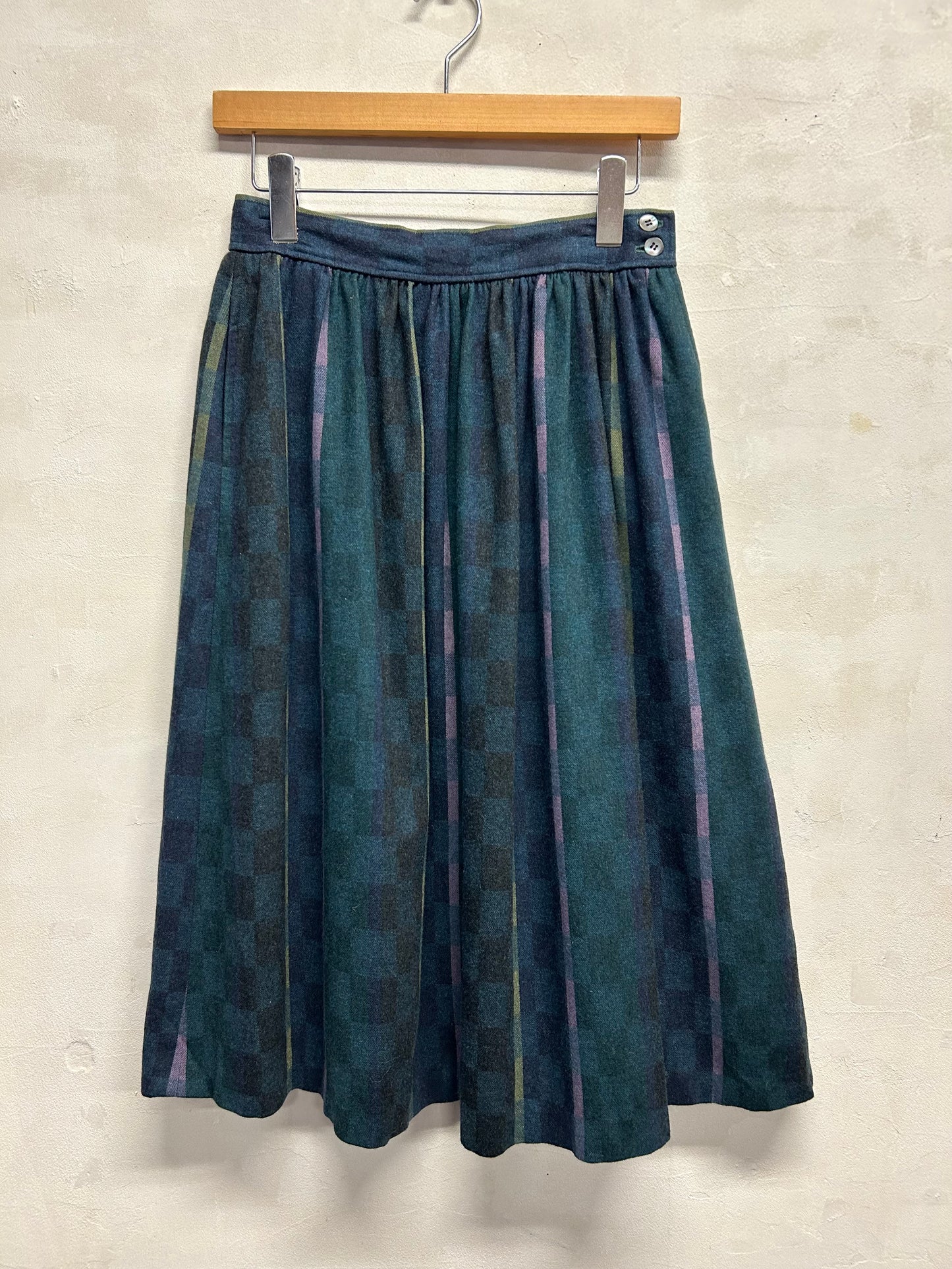 Vintage Plaid Skirt [L29186]