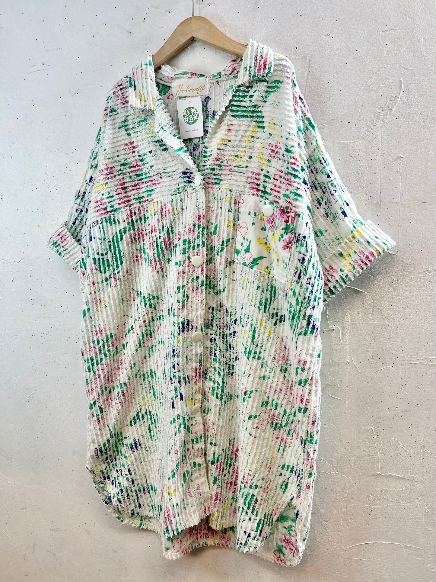 Vintage Chenille Weave Long Shirt MADE IN USA [G30670]