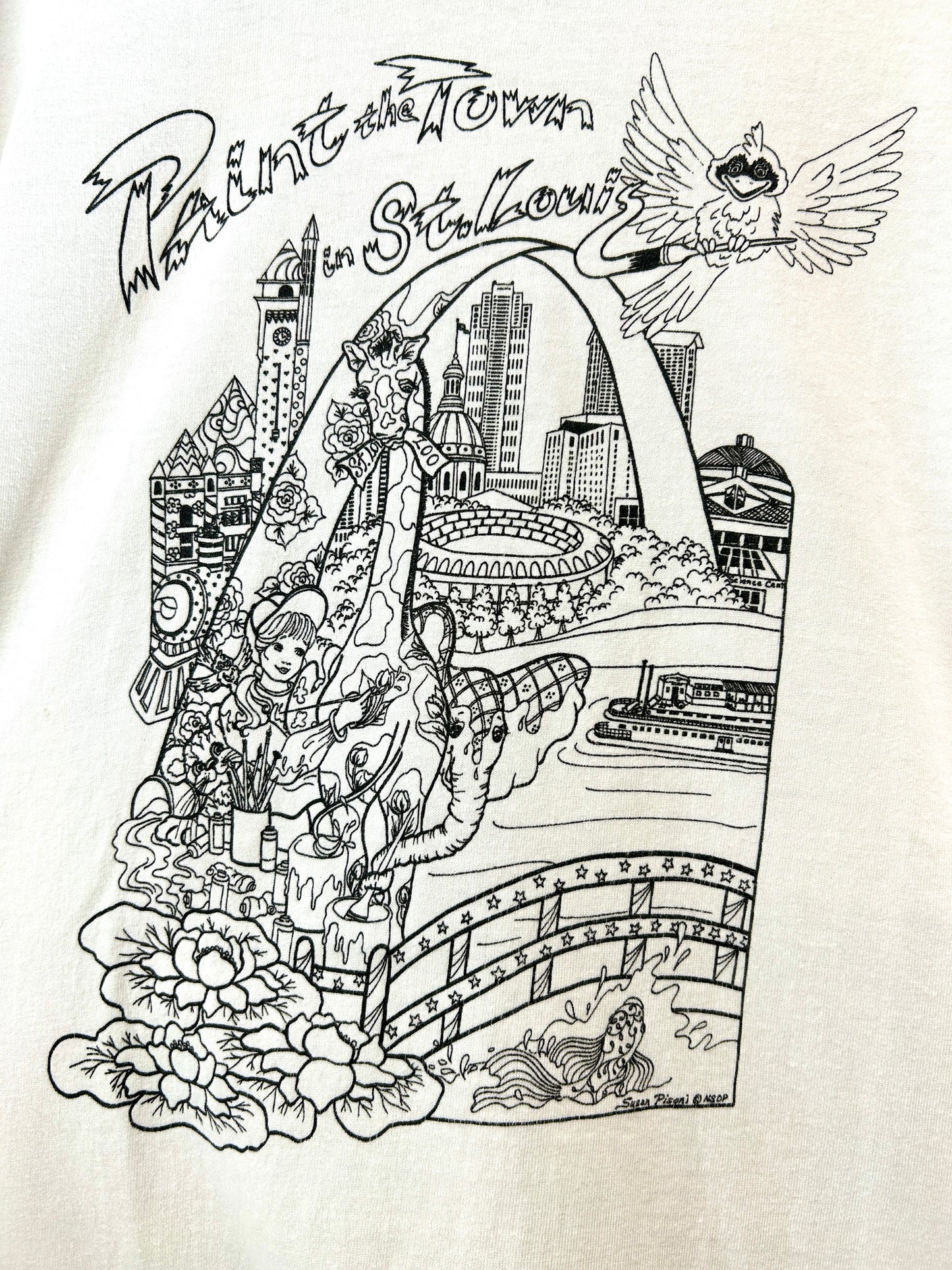 '90s Vintage T-Shirt MADE IN USA  [F32864]