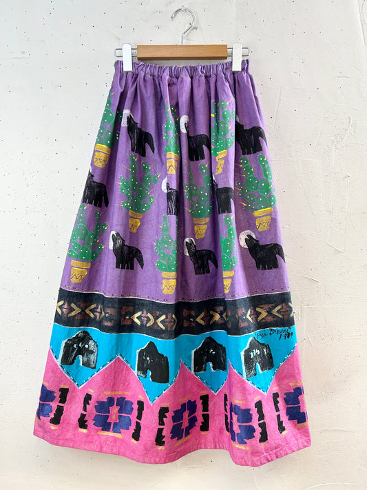 Vintage Texas Paint Skirt [H30858]