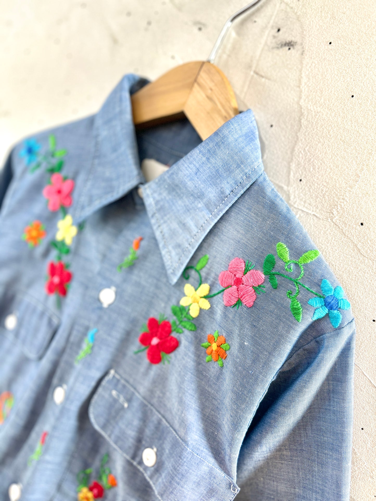 '70sVintage Chambray Shirt [H30980]