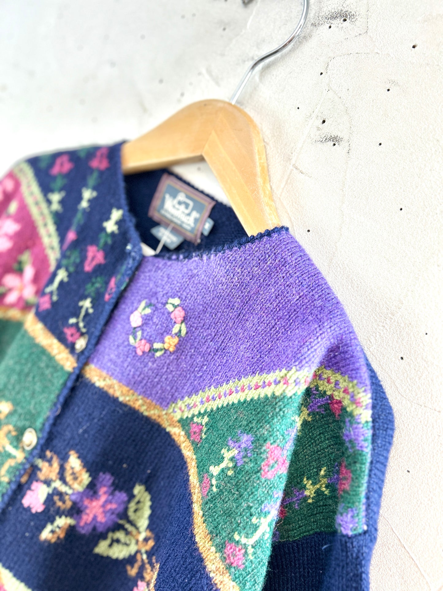 Vintage Knit Cardigan 〜Woolrich〜 [J30617]