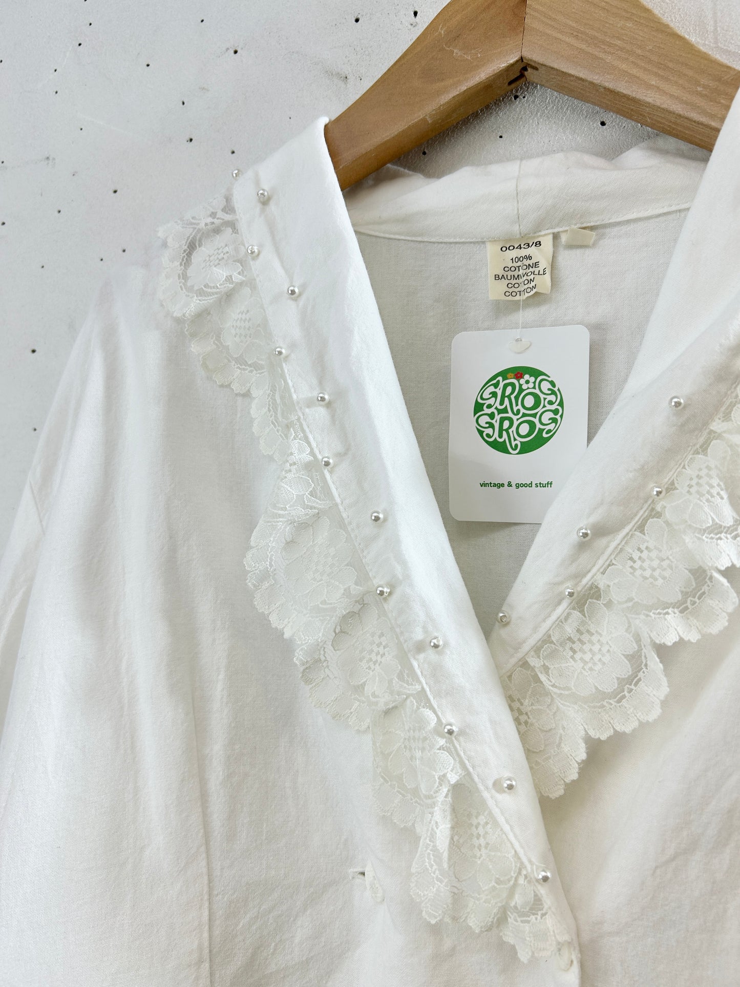 Vintage White Blouse [H30886]