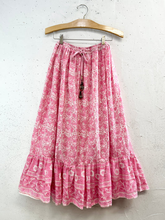 Vintage Tiered Skirt  MADE IN INDIA [C31864]