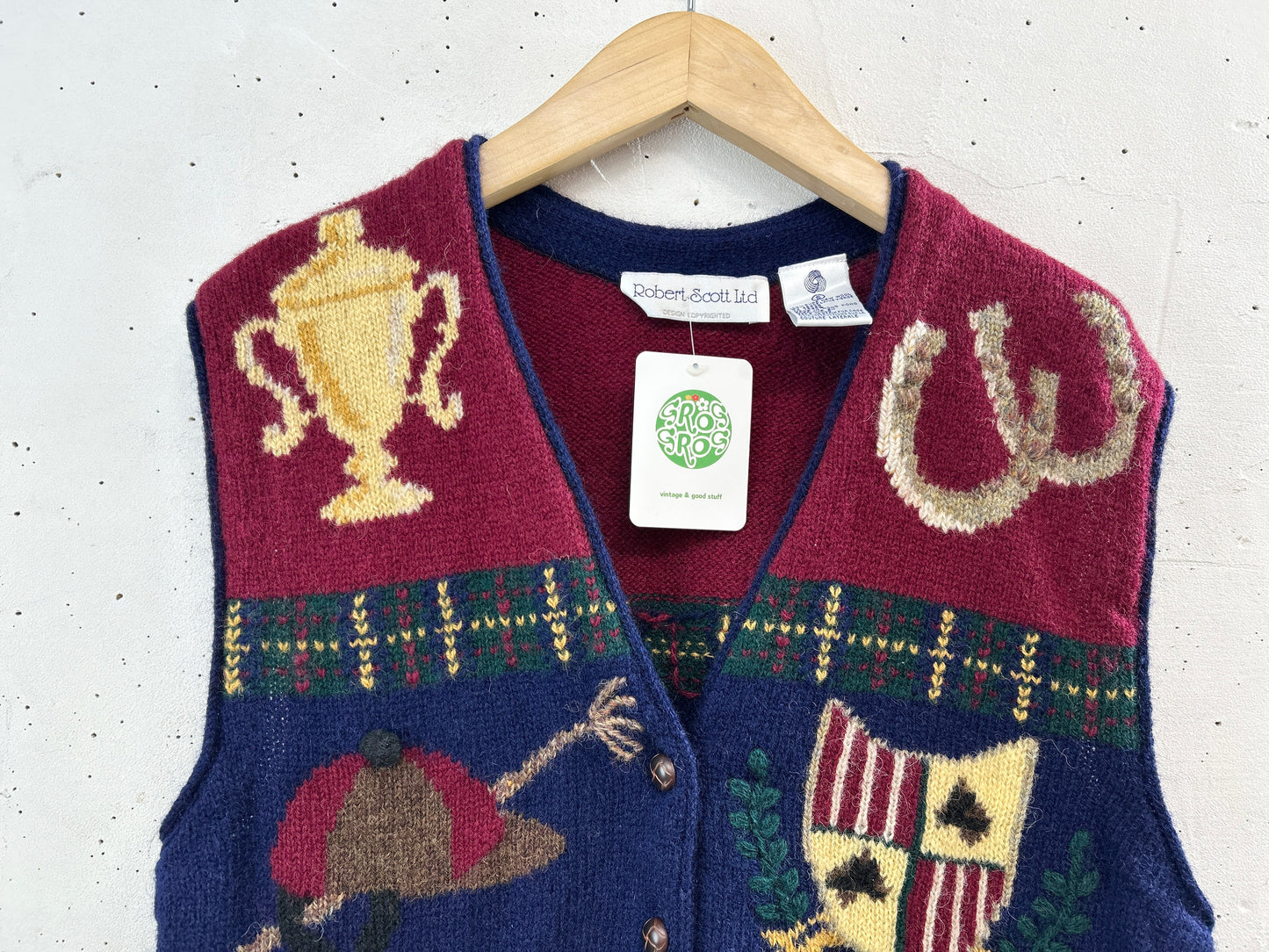 Vintage Knit Vest [B31484]