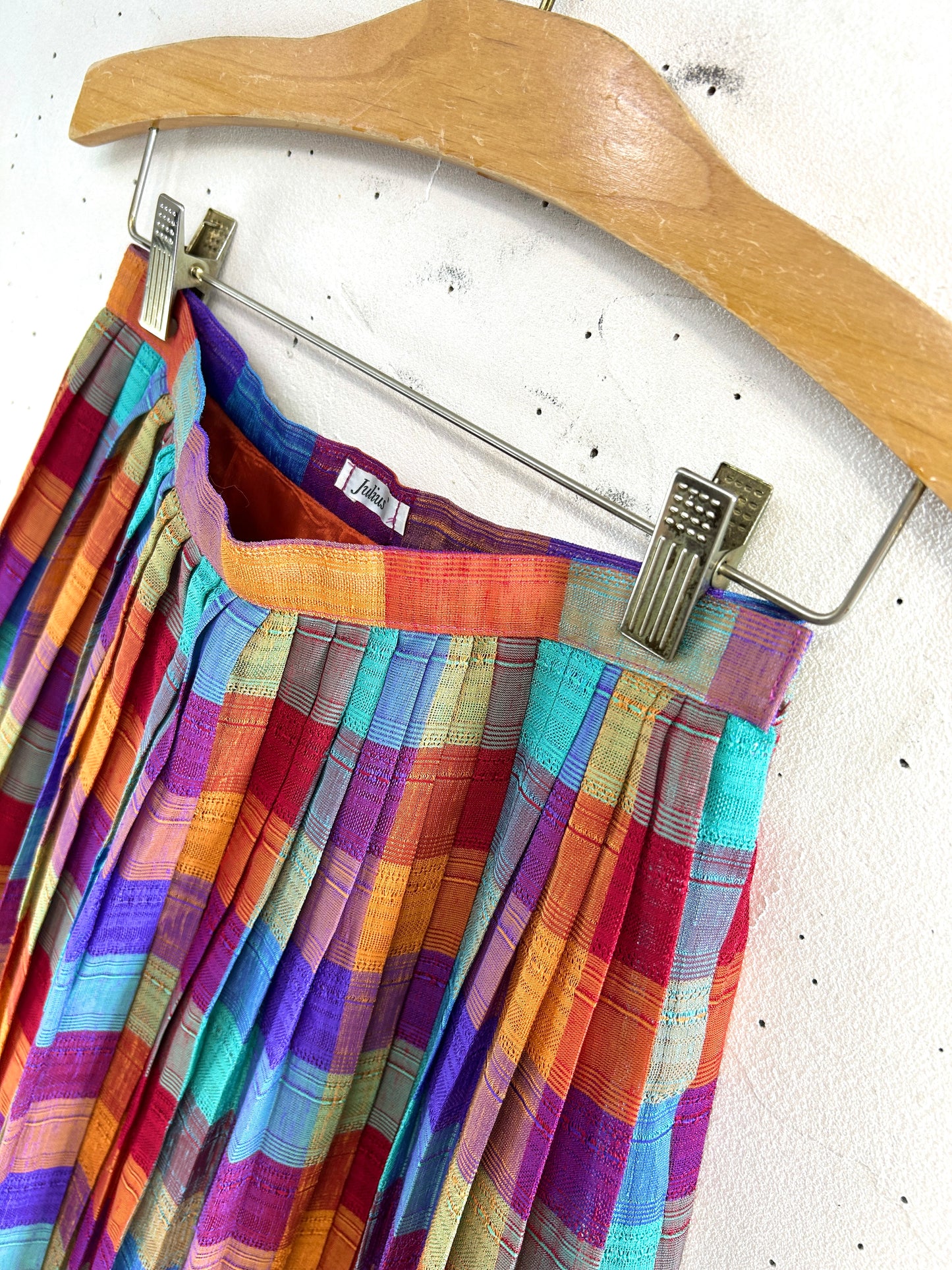 Vintage Plaid Skirt   [E32427]