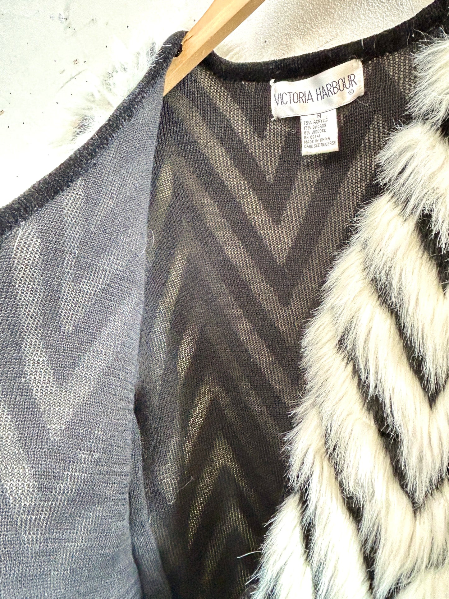 Vintage Eco Fur Vest  [K30851]