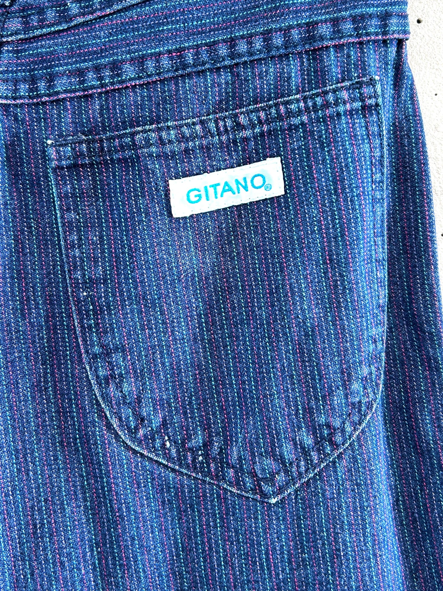 Vintage Denim Stripe Pants  [A31401]