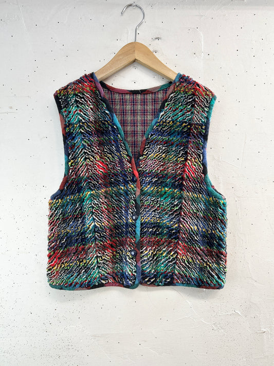Vintage Slash Quilt Vest [C31811]