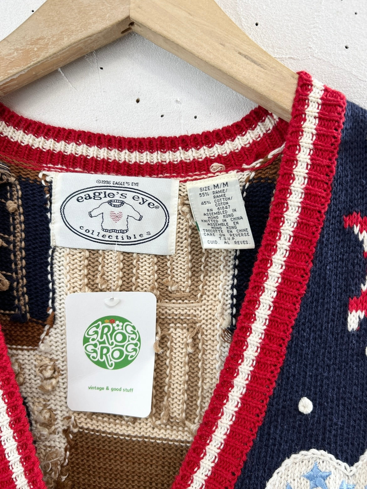 Vintage Cotton Knit Vest [D32152]