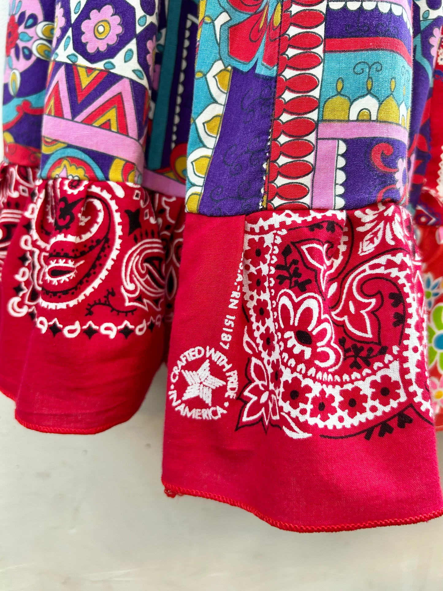 ’70s Vintage Crazy Pattern Skirt 〜Made Specially〜 [G30730]
