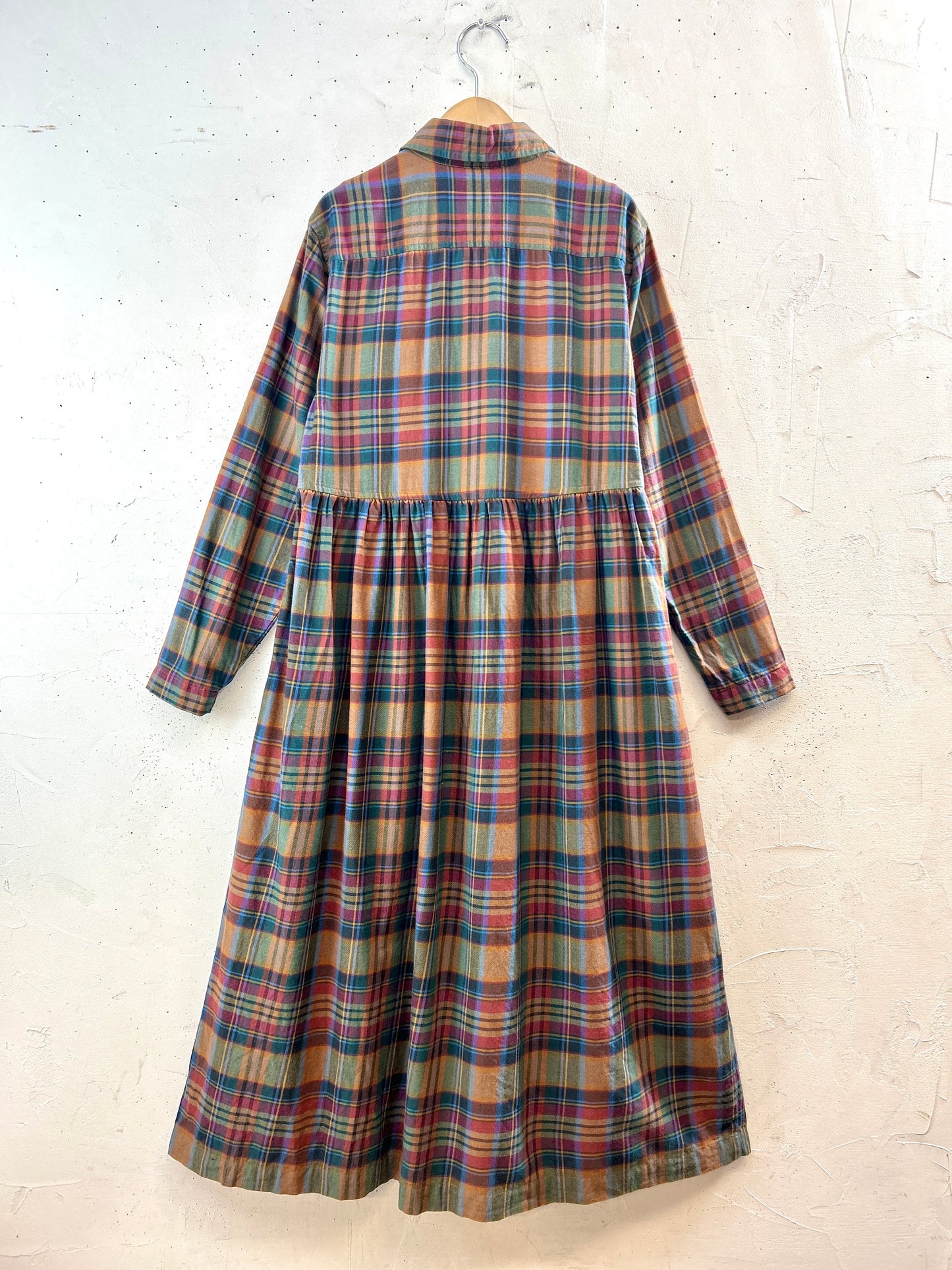 Vintage Plaid Dress [K30735]