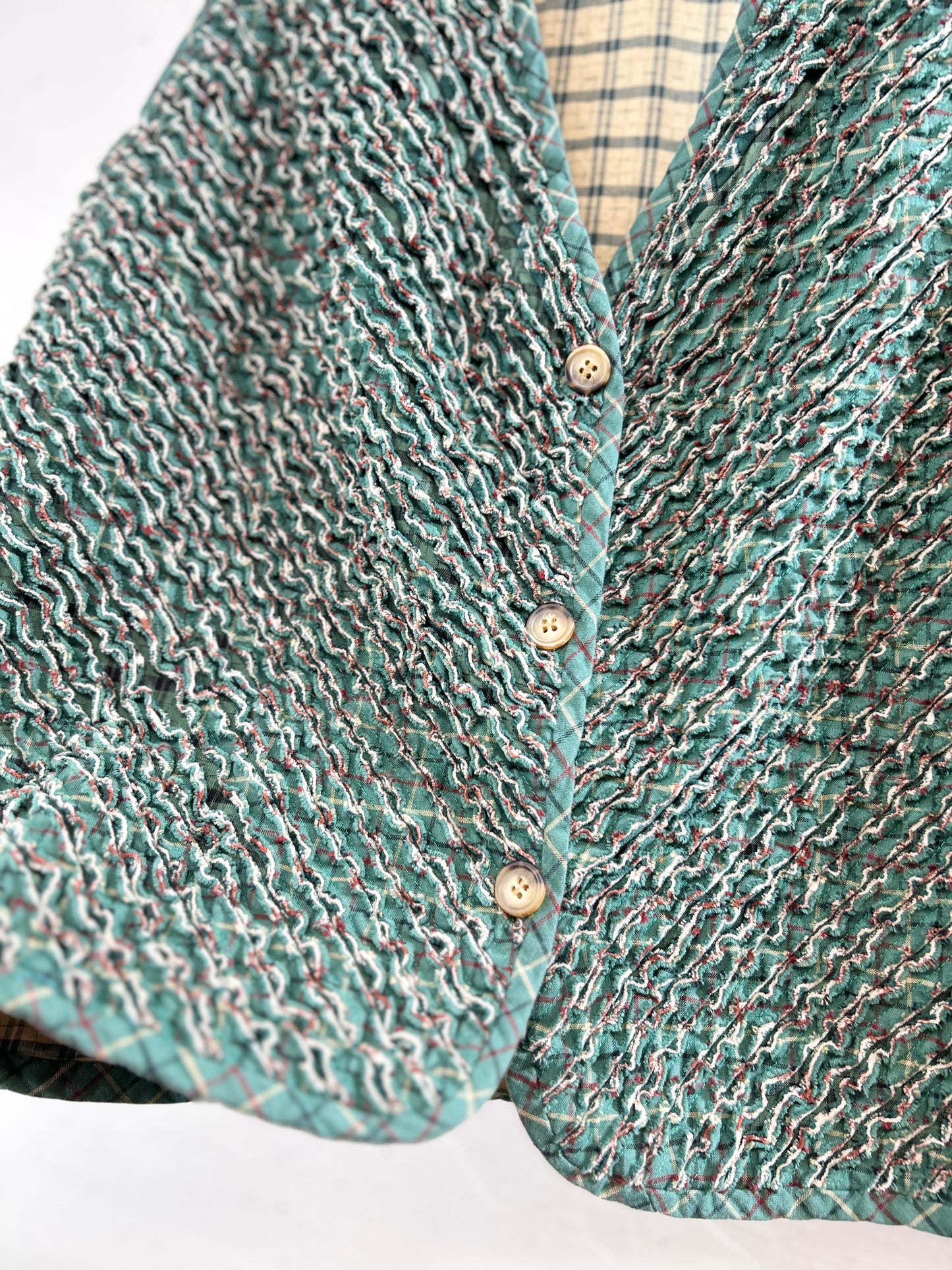 Vintage Slash Quilt Vest [C31812]