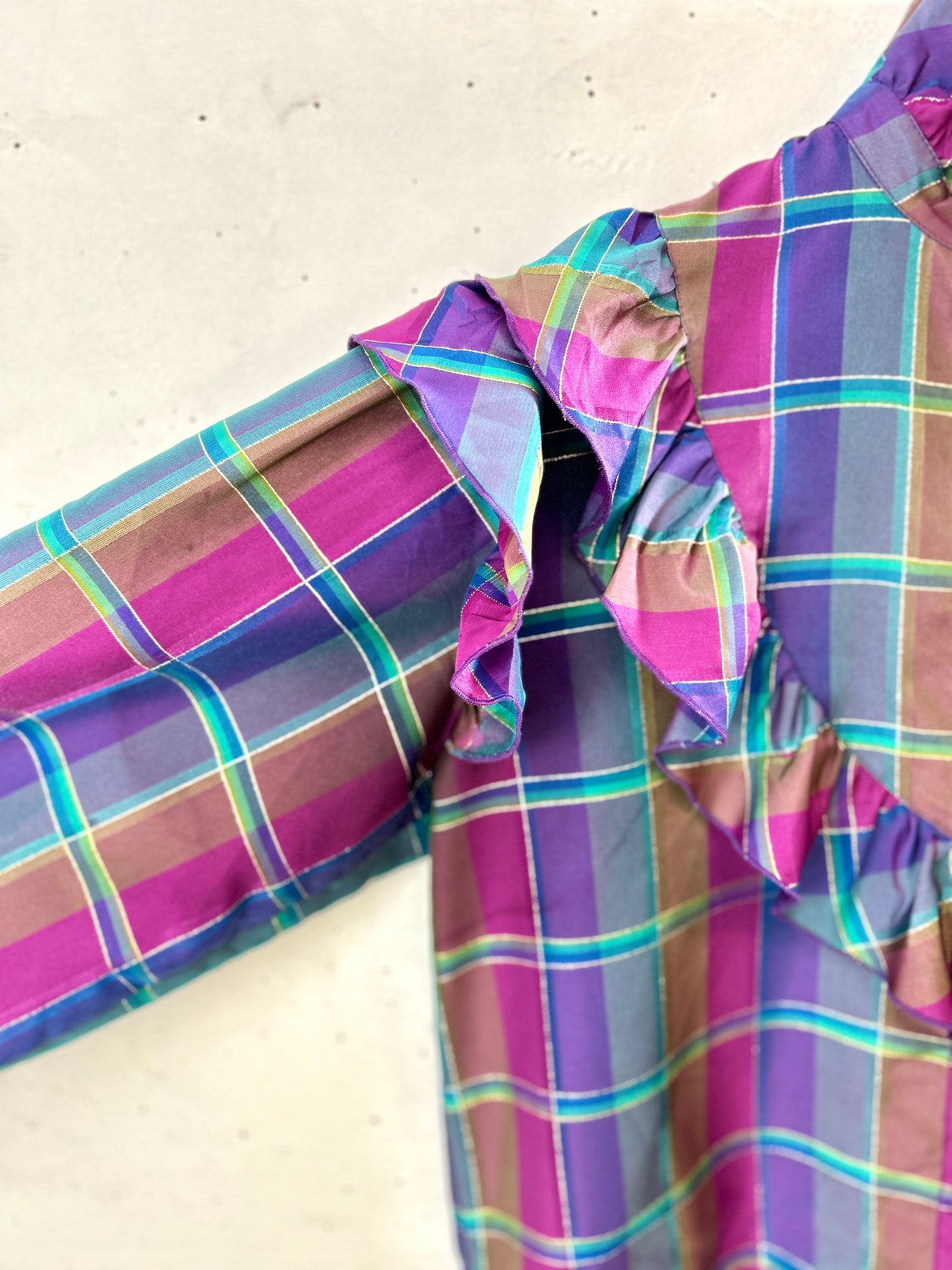 ’70s Vintage Plaid Shirt [H30942]
