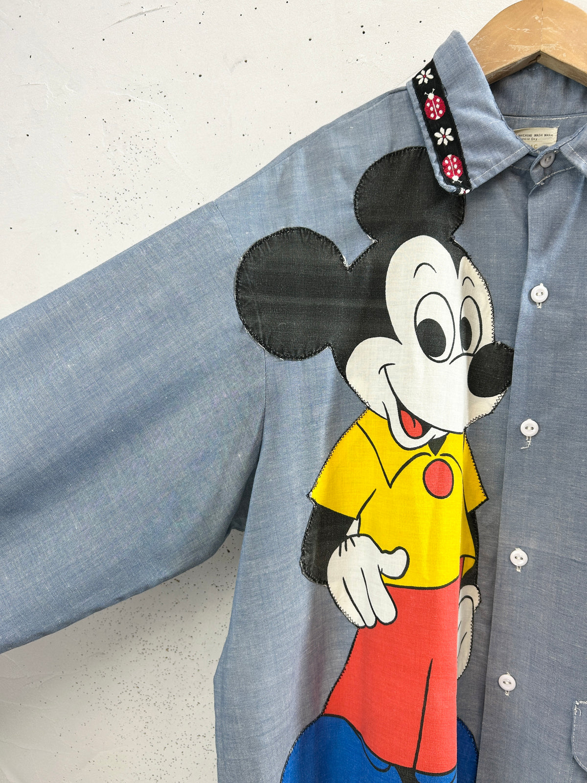 '70s Vintage Chambray Shirt 〜Mickey BIG MAC〜 [I33934]