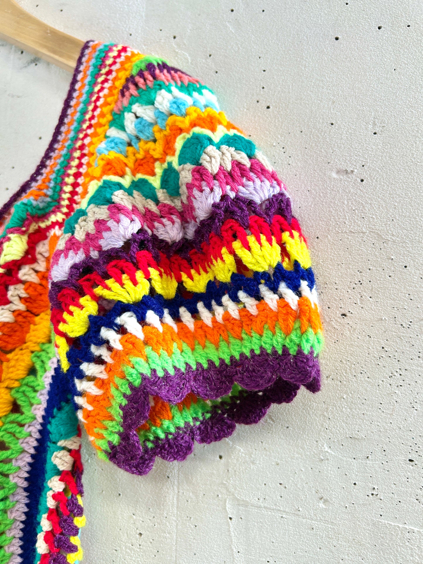 Vintage Granny Square Knit  [H33599]